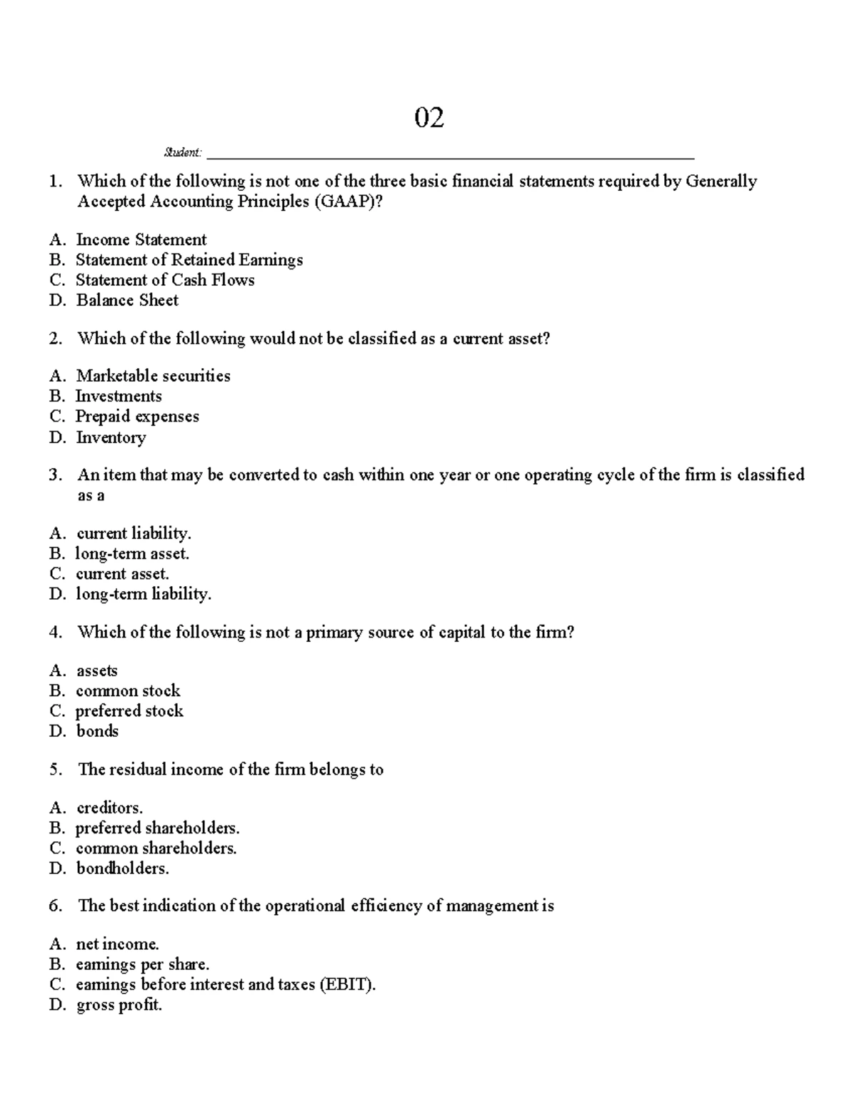 Cifcformula Sheet - Canadian Investment Funds Course – Formulas The ...