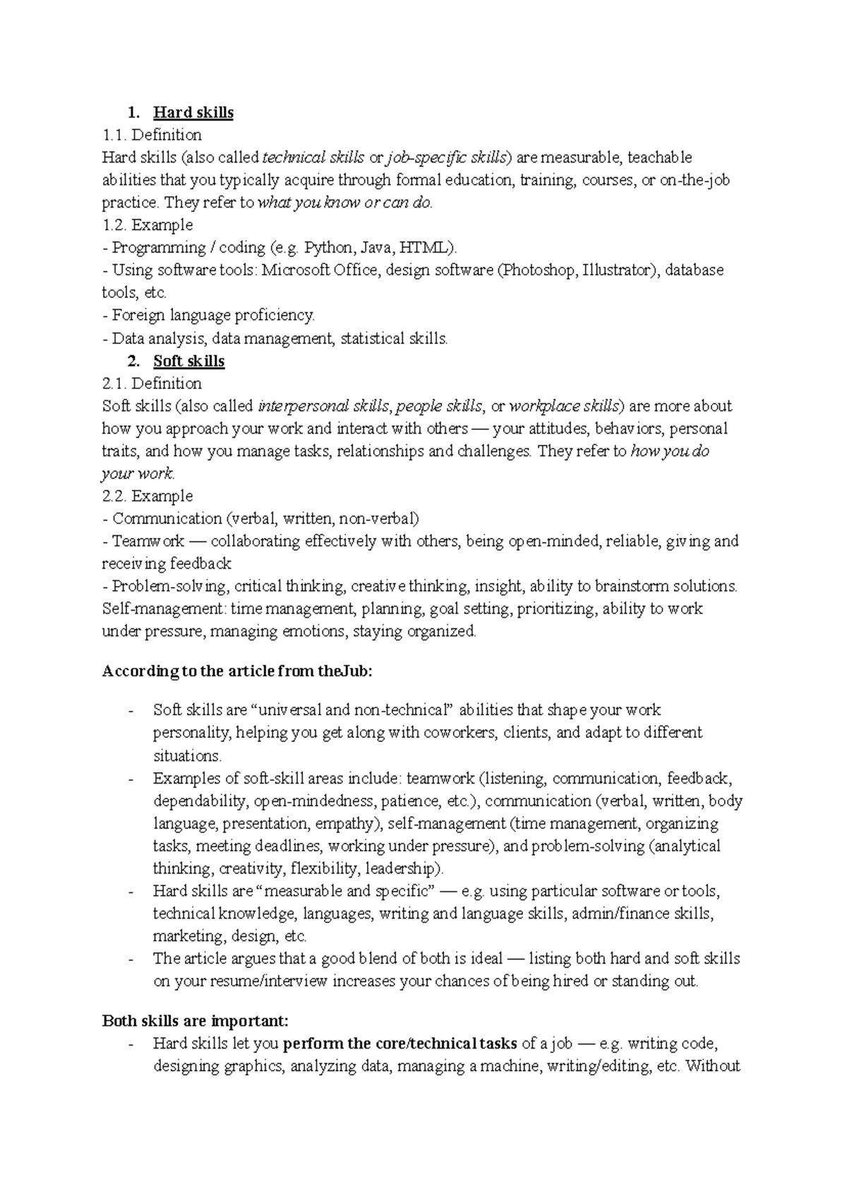 CDS 10 12: Hard and Soft Skills Overview for Individual Assignment ...