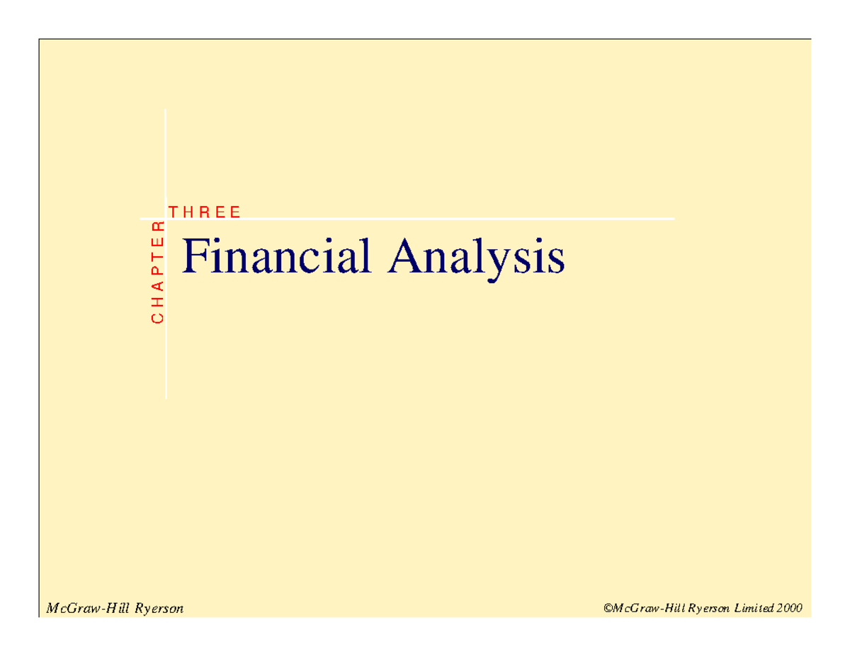 Chapter 3 - Financial Management & Ratios Analysis Insights - Studocu