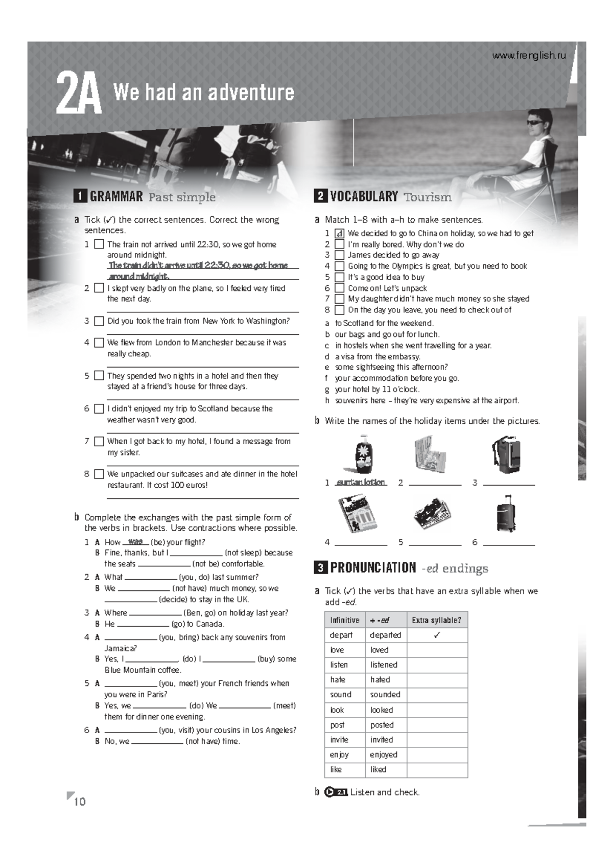Empower B1: Workbook Unit 2 - Grammar & Vocabulary Exercises - Studocu