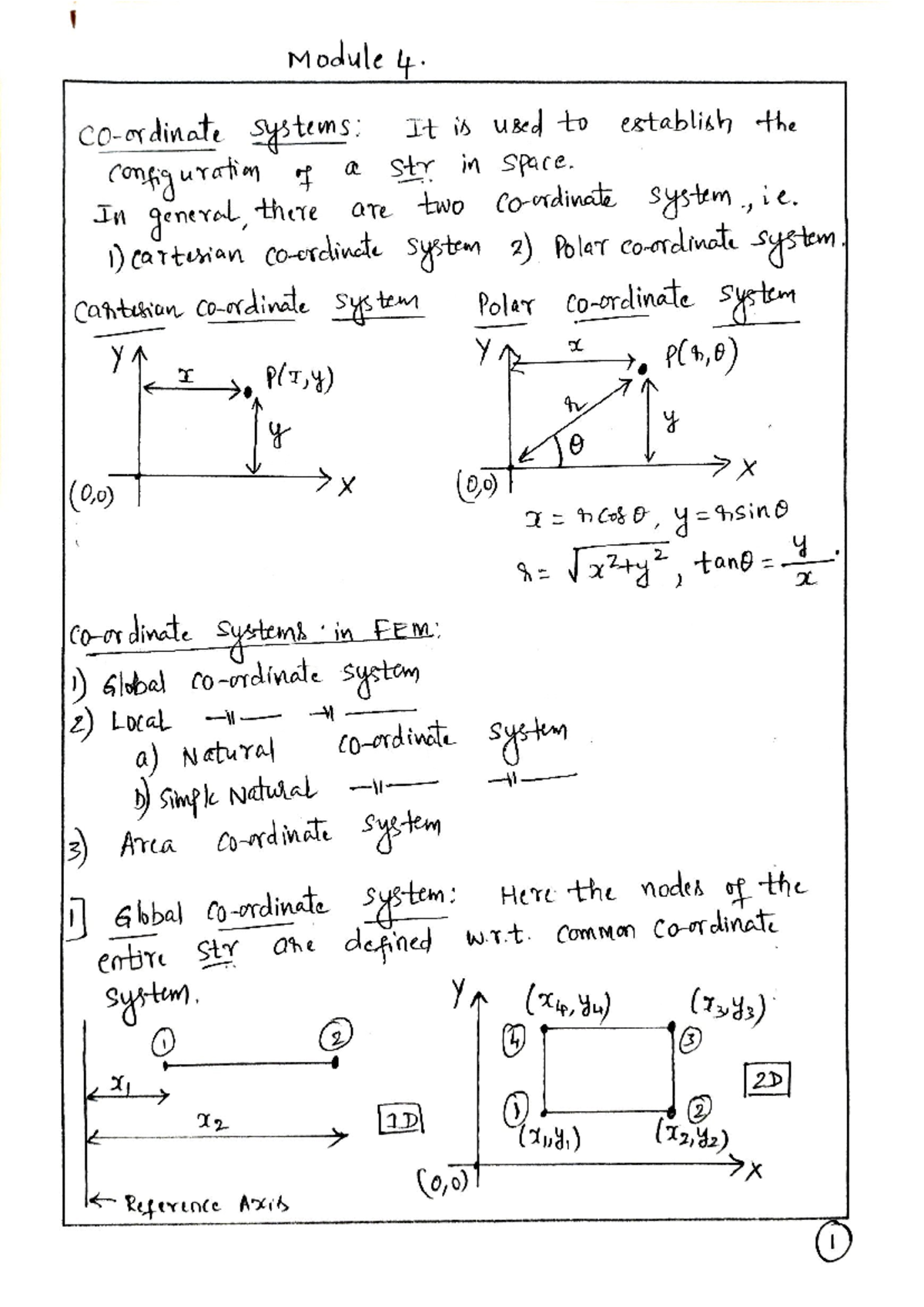 Mod 4.1: Finite Element Analysis - Systems and Displacement Functions ...