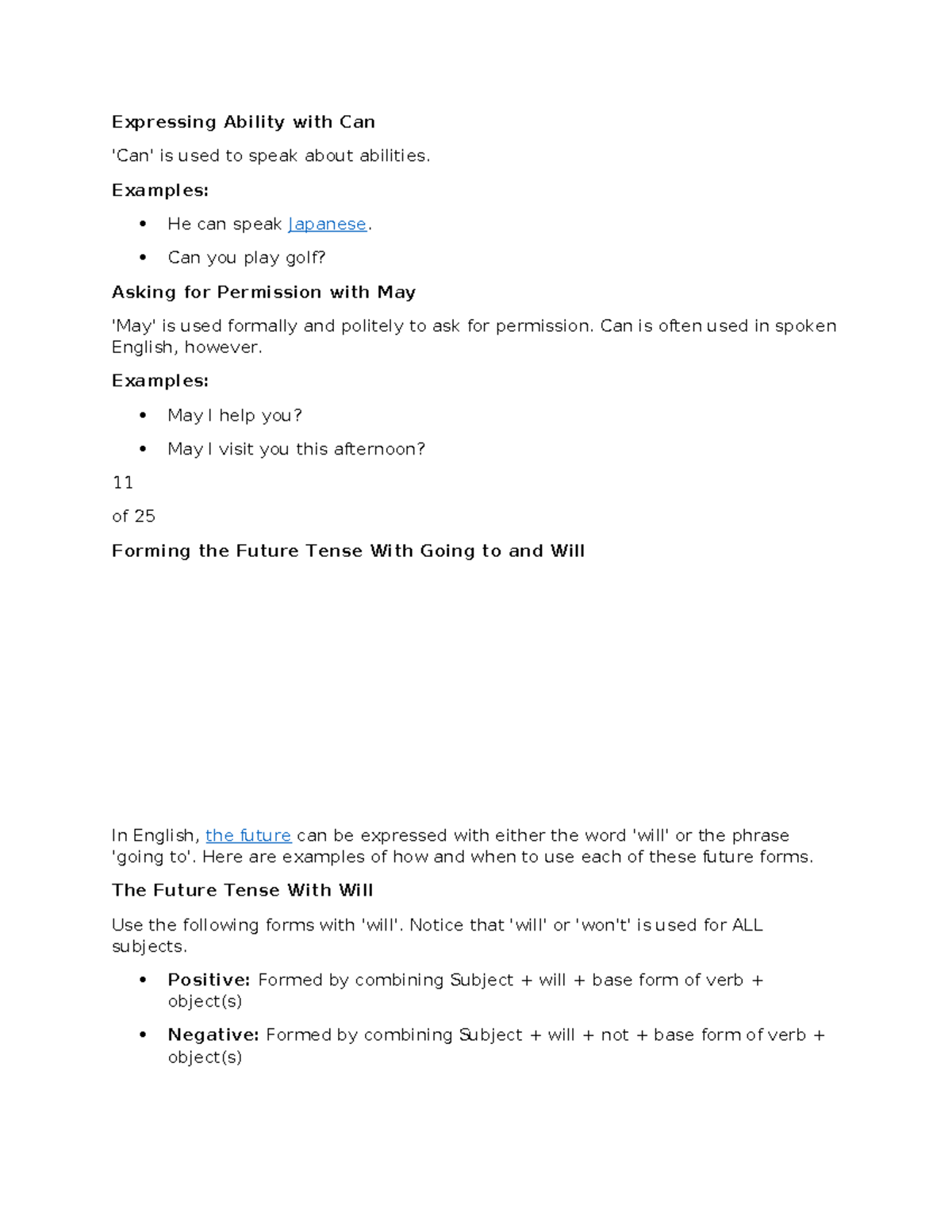ENG 101 - Expressing Ability, Future Tense, and Noun Usage Notes - Studocu