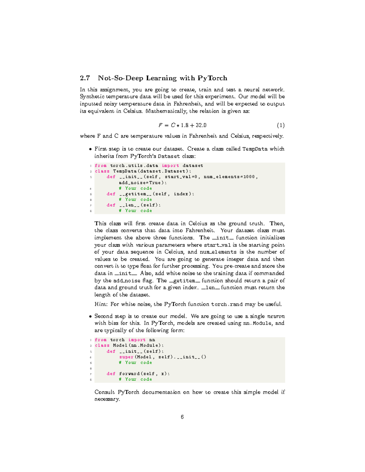 CS101: Optional Assignment on Not-So-Deep Learning with PyTorch ...