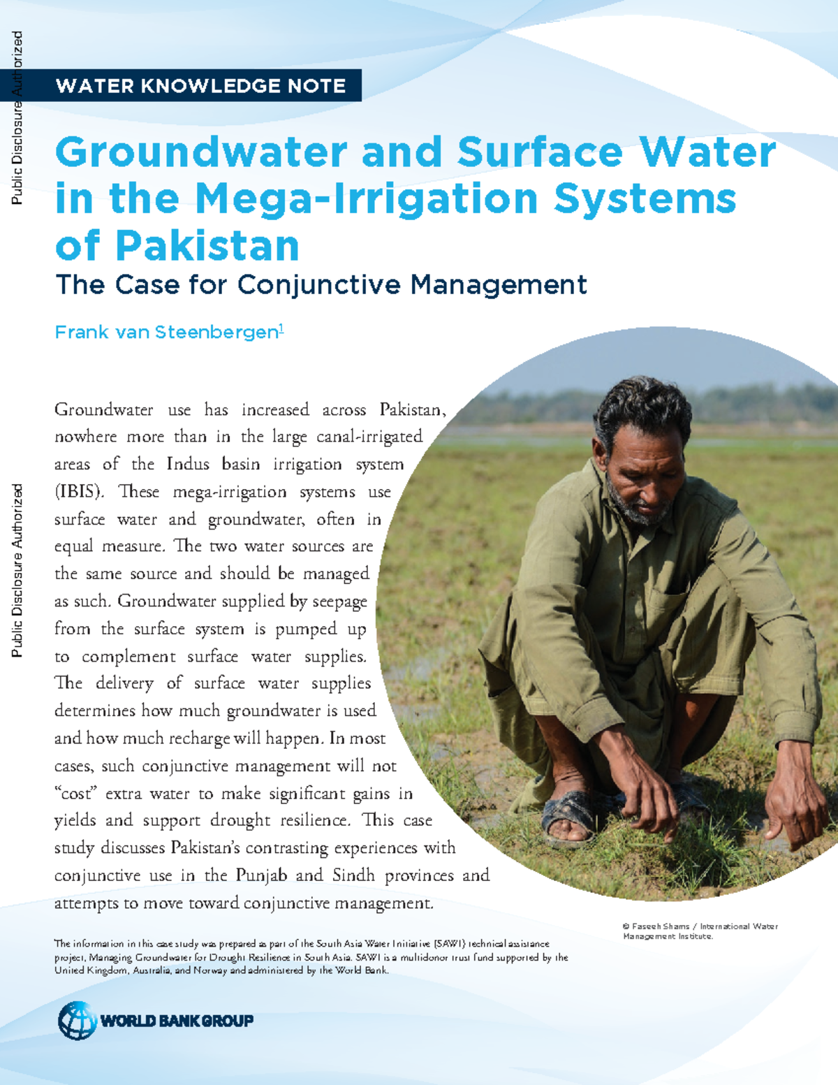 Conjunctive Management of Groundwater and Surface Water in Pakistan ...