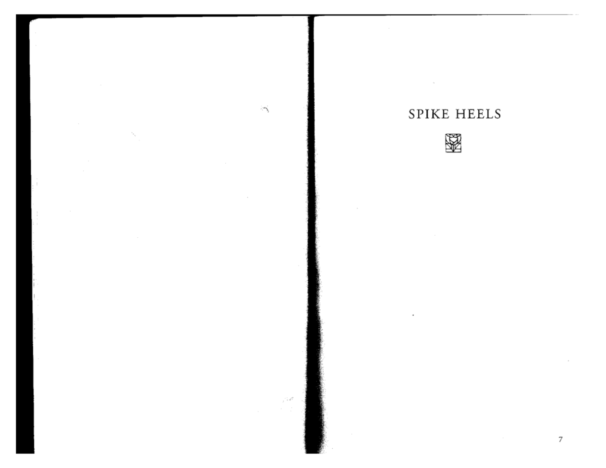 Spike Heels (Act I) - Original Production Script Analysis - Studocu