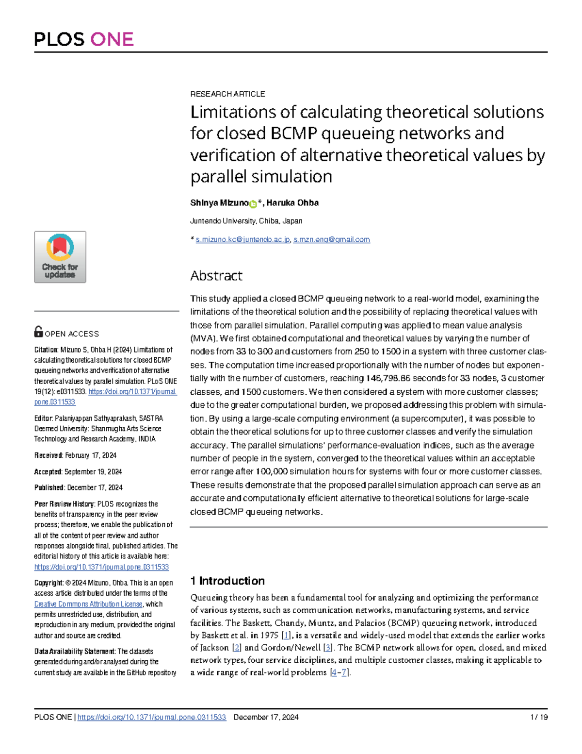 Limitations of Theoretical Solutions in Closed BCMP Queueing Networks ...