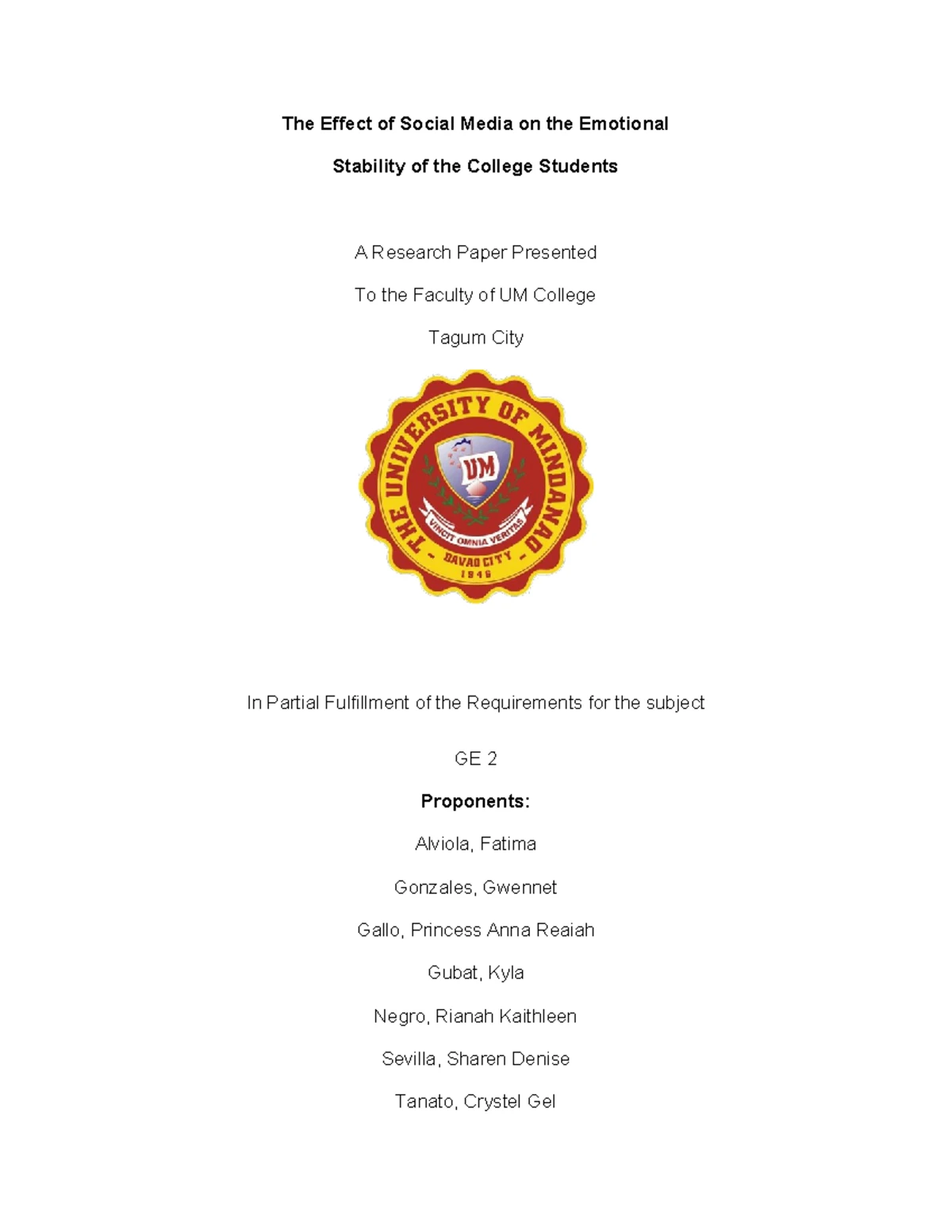 Emcee Script for Seminar on Teams & Decision Making - Studocu