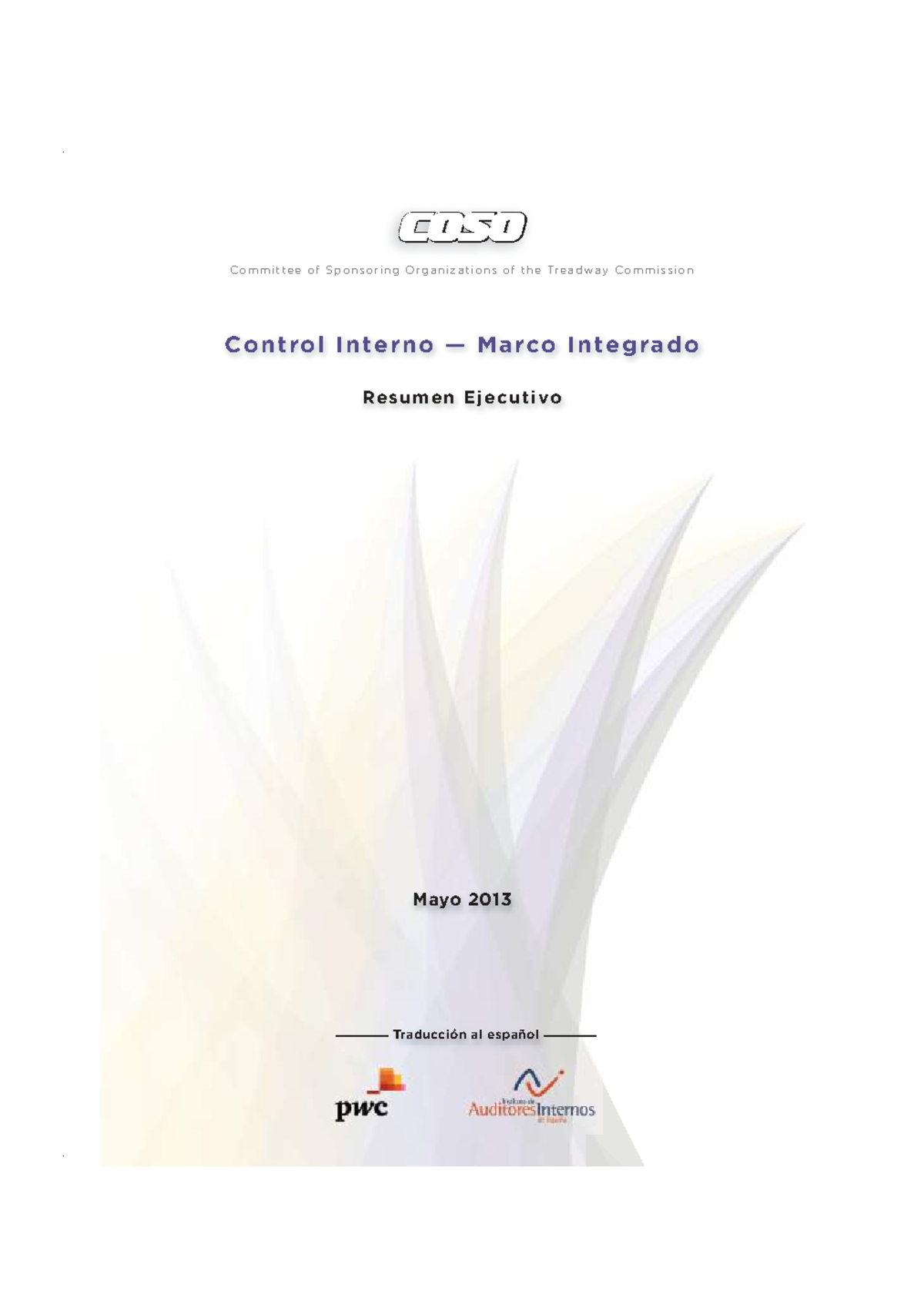 COSO 2013: Resumen Ejecutivo del Marco Integrado de Control Interno ...