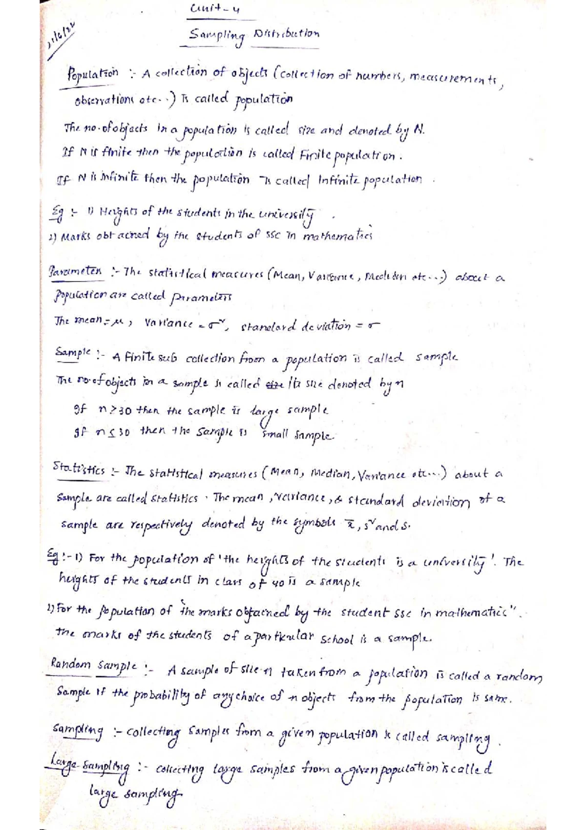 Sem 4 Maths Unit 3: Random Variables - Continuous & Discrete Analysis ...