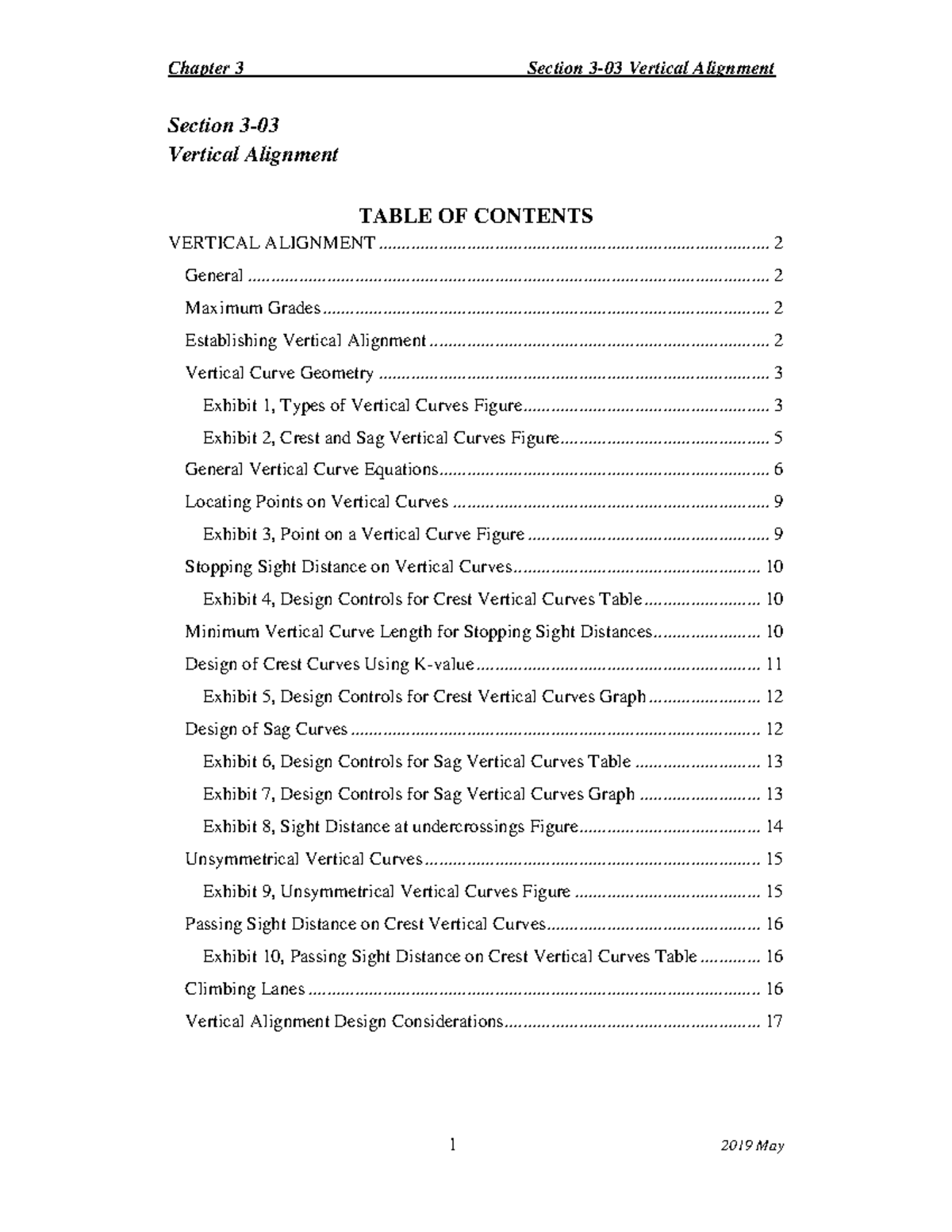 Vertical Alignment Design Considerations - CIVE 3-03 Final Exam Notes ...