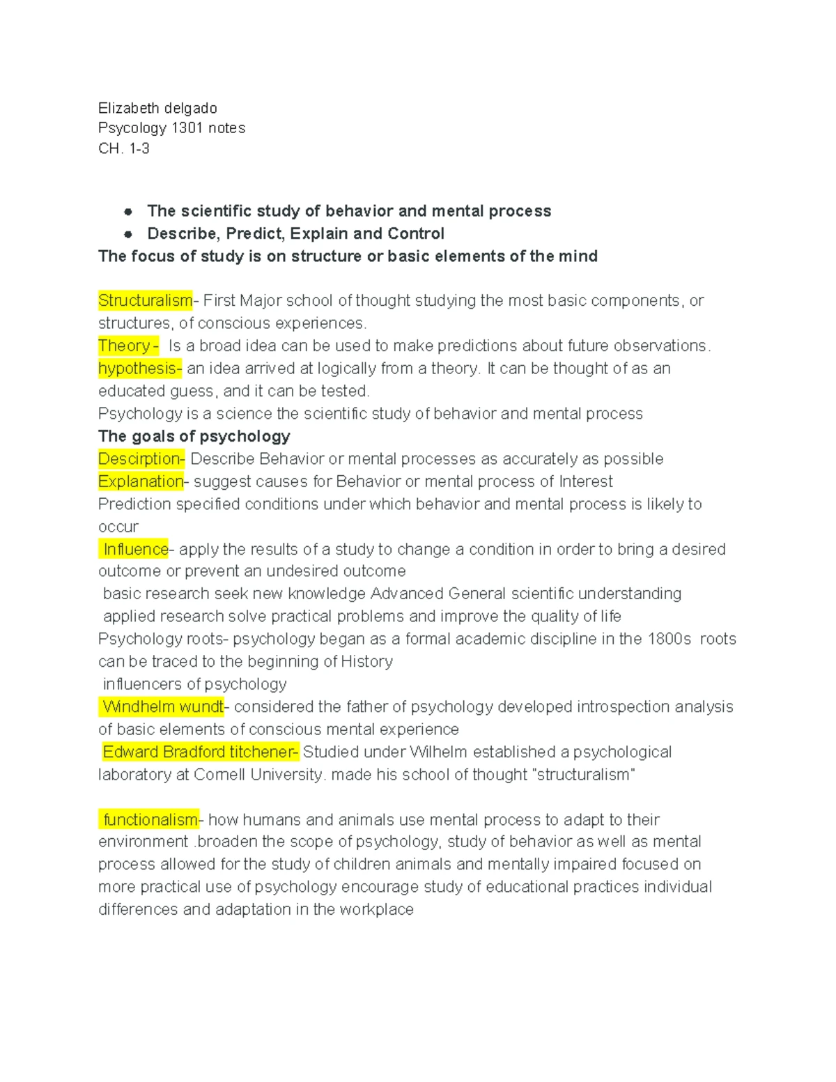 PSYC 2301 Final Exam Study Guide: Key Terms & Objectives Overview - Studocu
