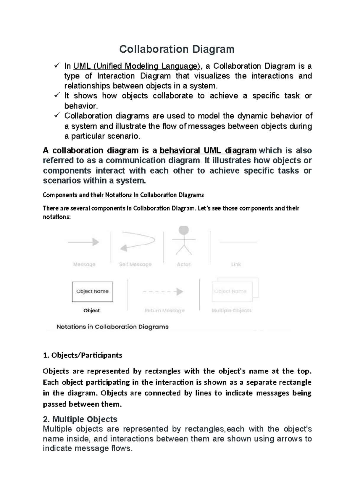 Collaboration Diagram in UML: Understanding Interactions and Components ...