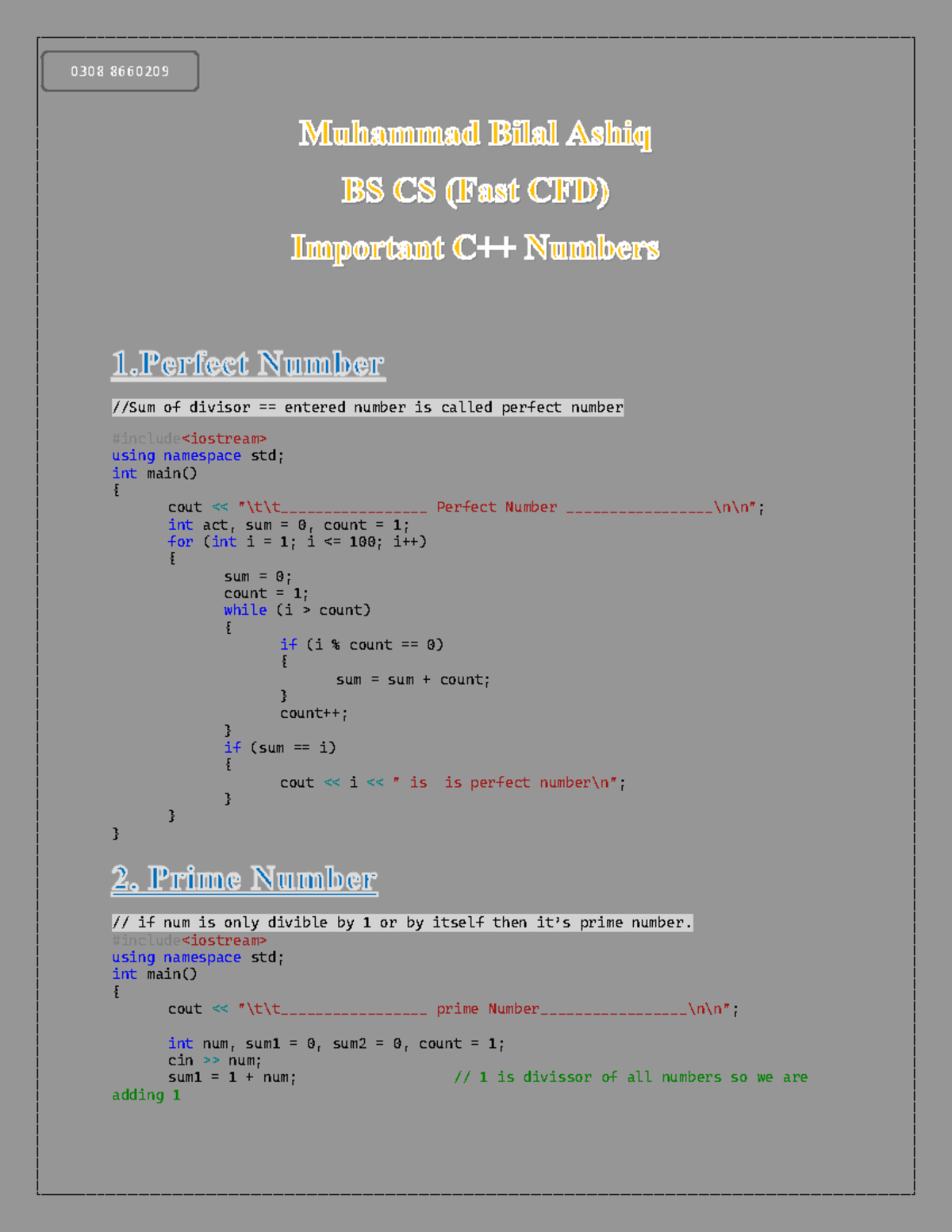 C++ Final Exam Notes: Perfect, Prime, Strong, and Armstrong Numbers ...