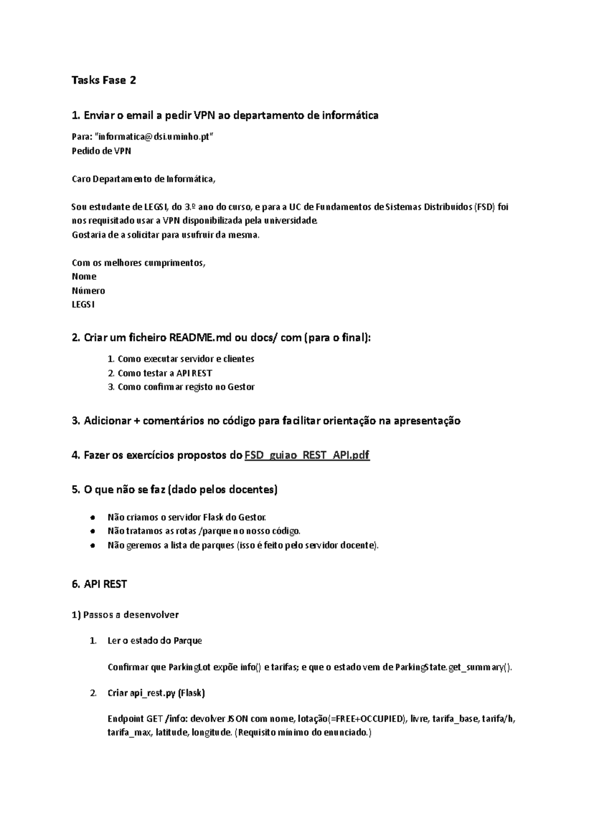 Requisitos de Entrega para FSD - Fase 2: Implementação da API REST ...