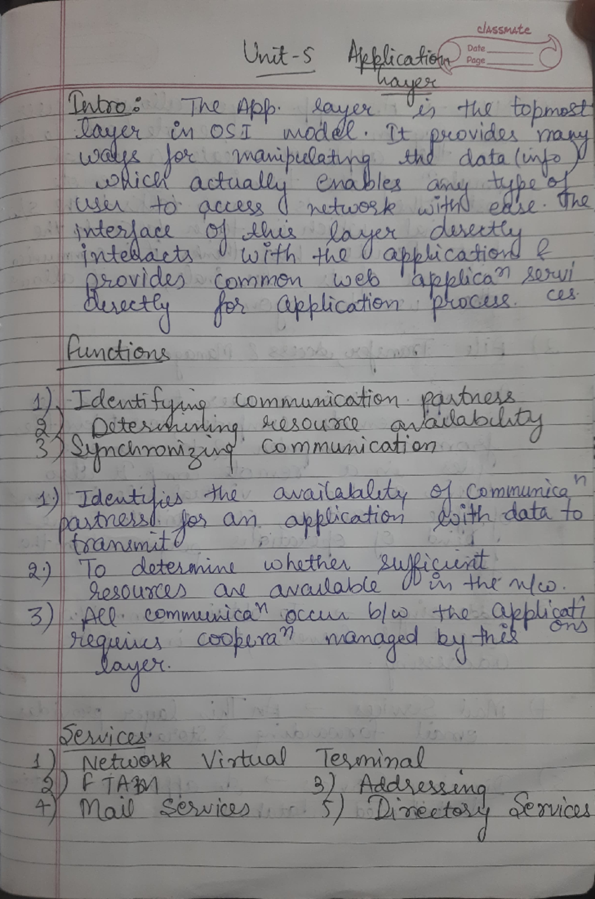 734636208 Computer Networks Unit 5 Study Notes (AKTU) - Studocu