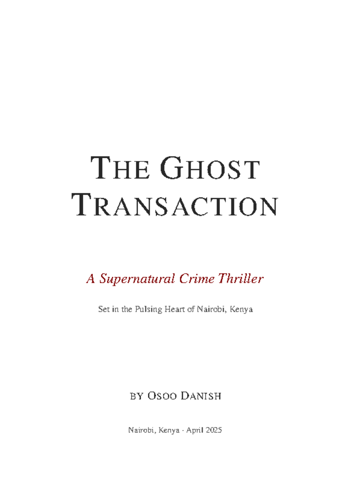The Ghost Transaction: Essays for Term Paper on Supernatural Crime ...
