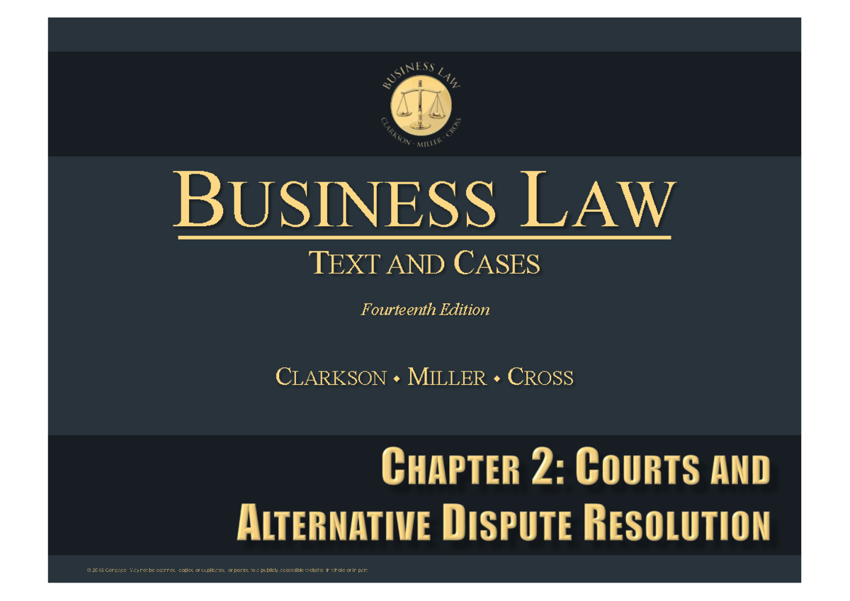 BUSINESS LAW CH 4: Jurisdiction and Judicial Review Notes - Studocu