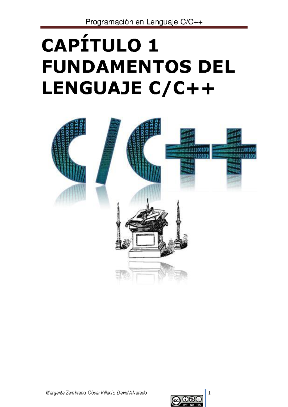 Fundamentos del Lenguaje C/C++ - Capítulo 1 MZ-CV-DA-ESPE - Studocu