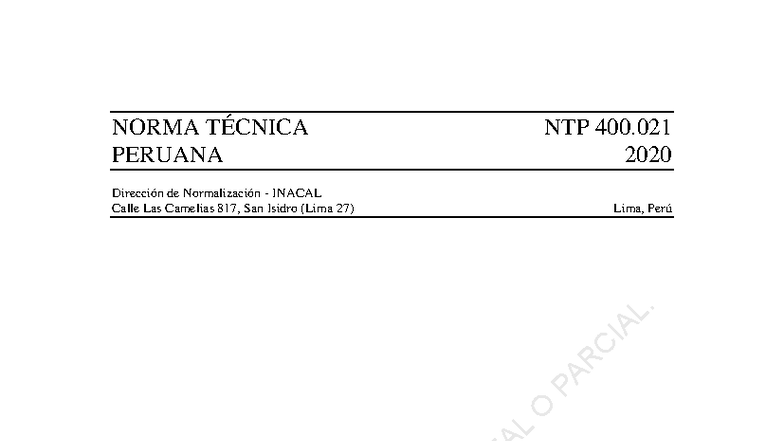 NTP 400.021:2020 - Densidad Relativa y Absorción de Agregados Gruesos - Document Preview