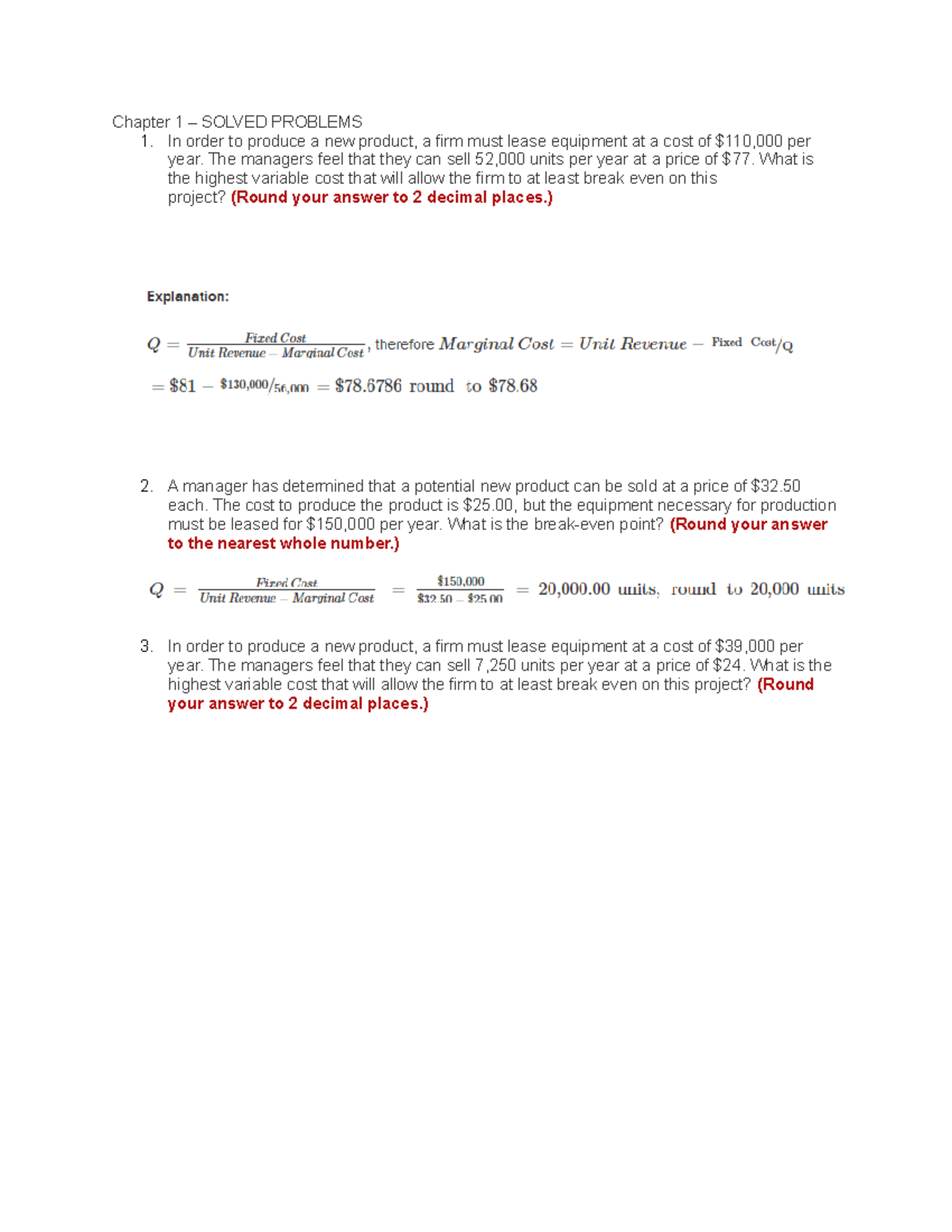 Chapter 1 - Solved Problems - Chapter 1 SOLVED PROBLEMS 1. In order to ...