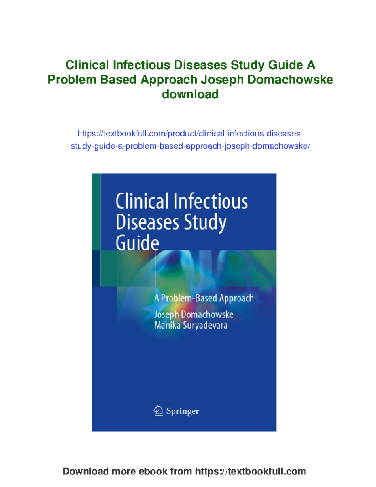 Clinical Infectious Diseases Study Guide: A Problem-Based Approach ...