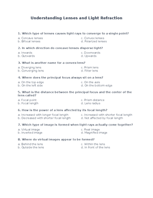 Understanding Lenses and Light Refraction - Concave lenses b. Bifocal ...
