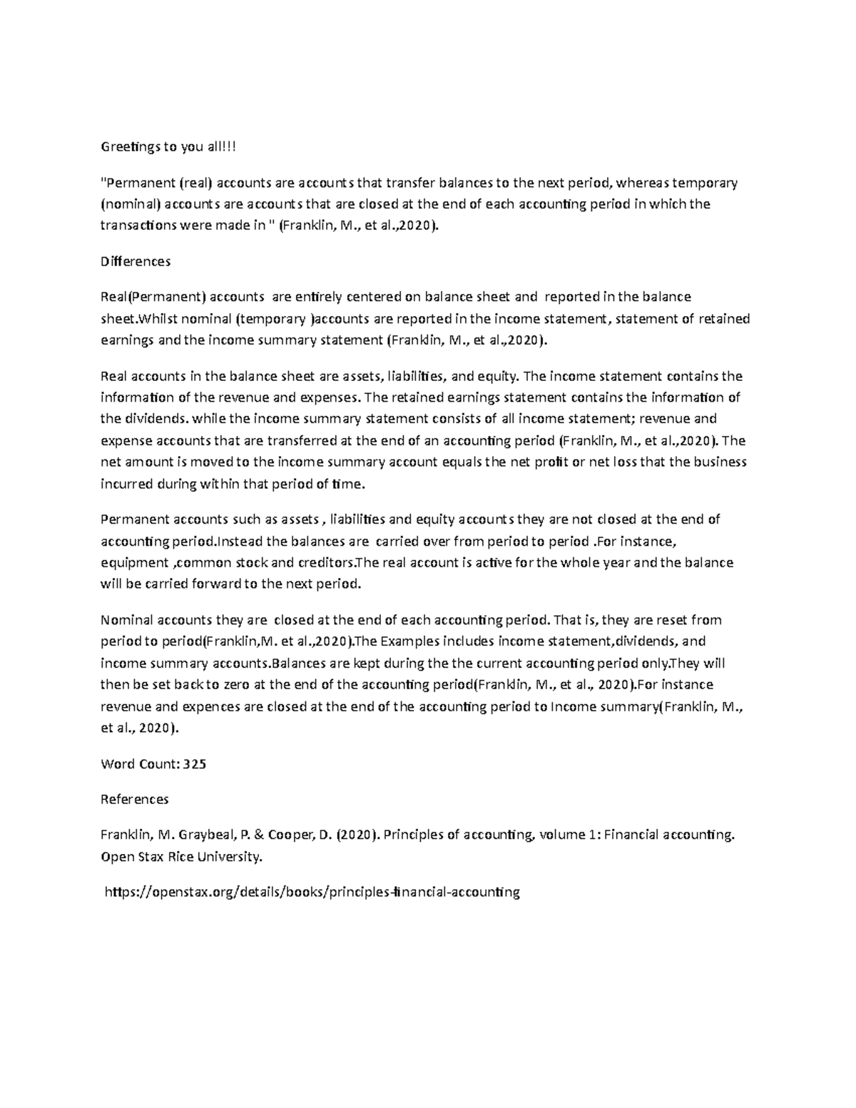 Understanding Permanent and Temporary Accounts: Discussion Unit 3 ...