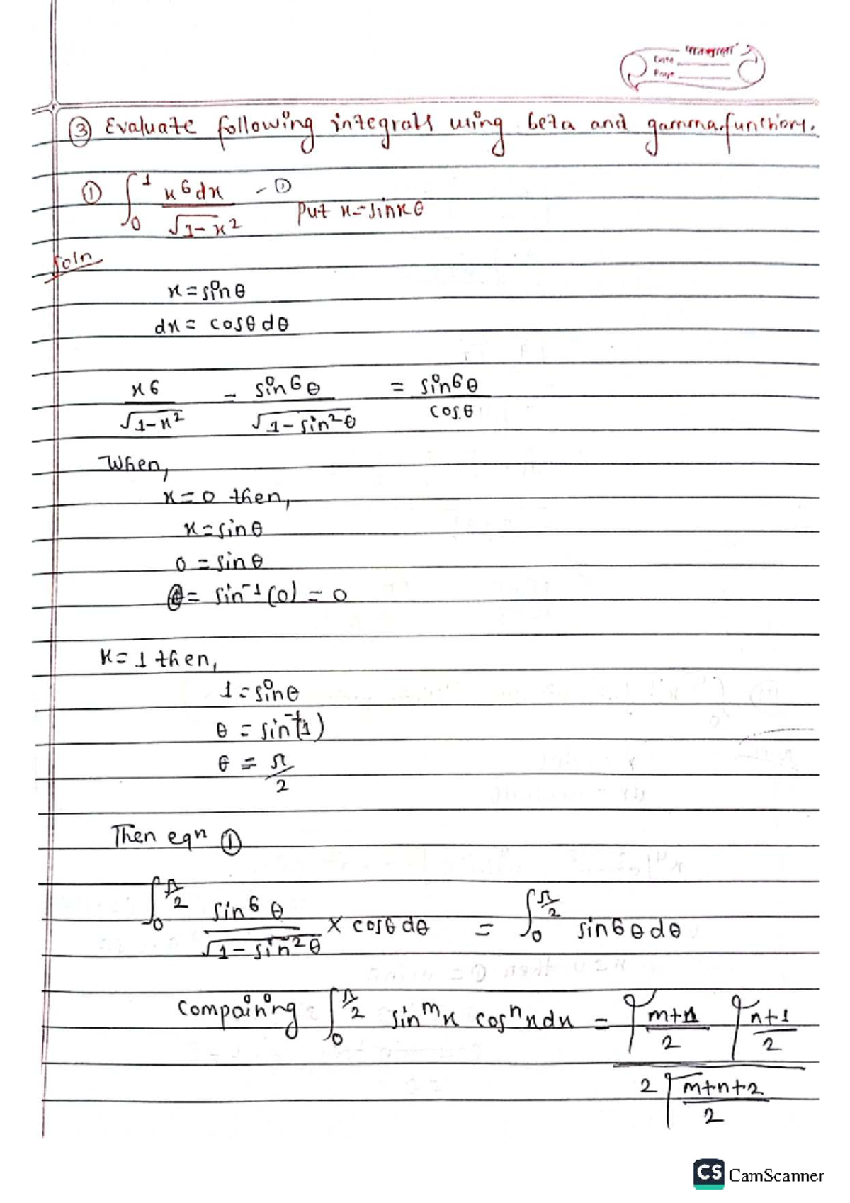 Gamma Function Integrals Evaluation - Calculus Notes - Studocu