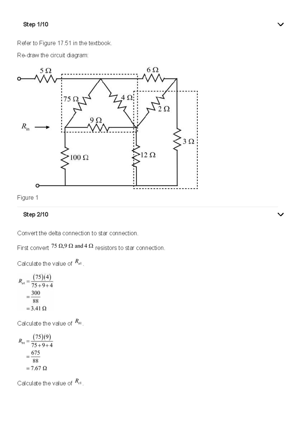 Solved Chapter 17 Problem 23E: Delta to Star Conversion in Circuits ...