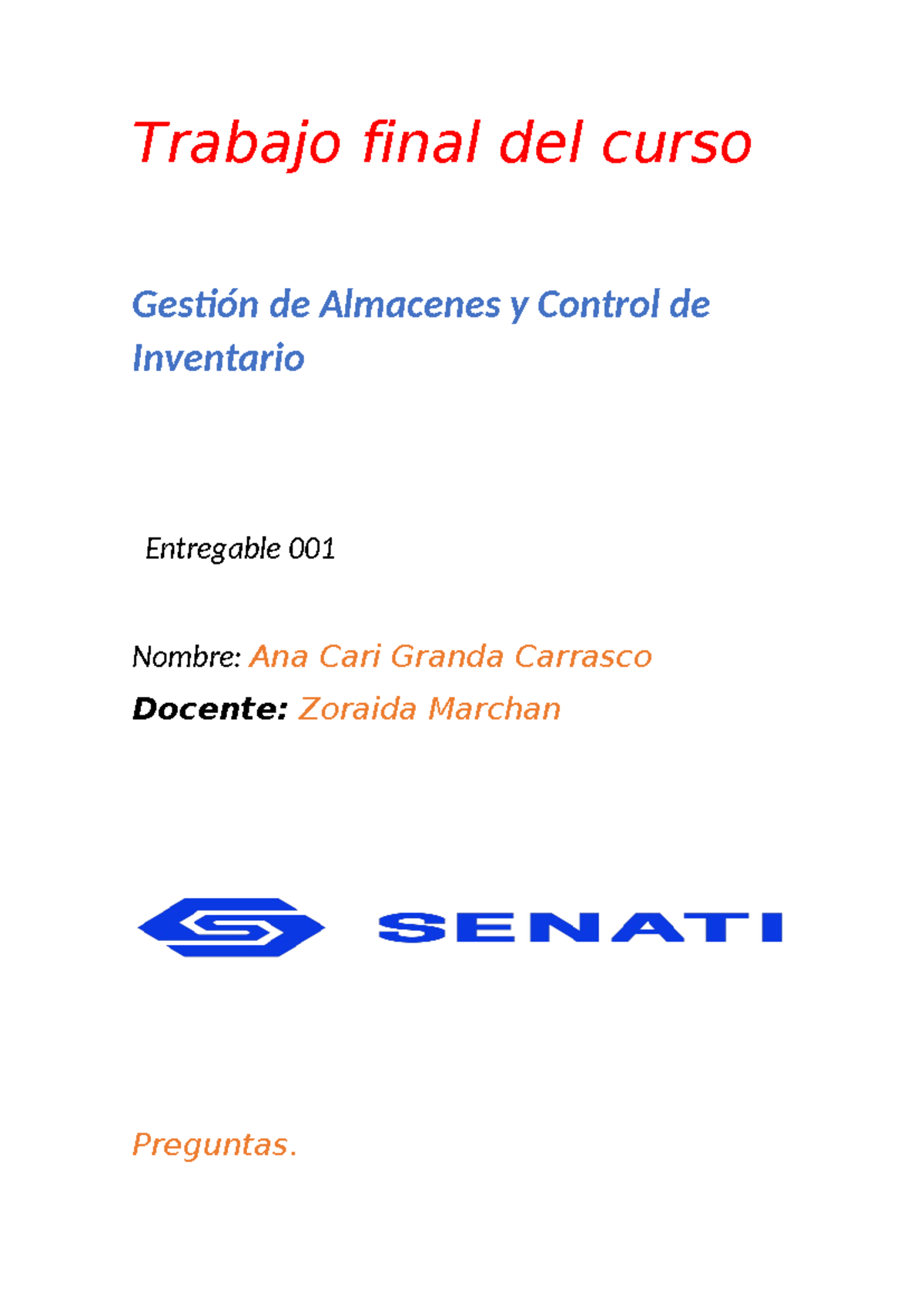 Caso Práctico: Gestión de Almacenes y Control de Inventario ...