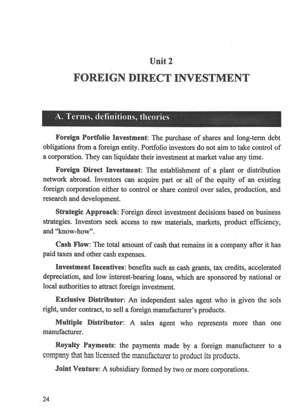 FDI Analysis - UNIT 2: Tiếng Anh Chuyên Ngành 3 Overview - Studocu