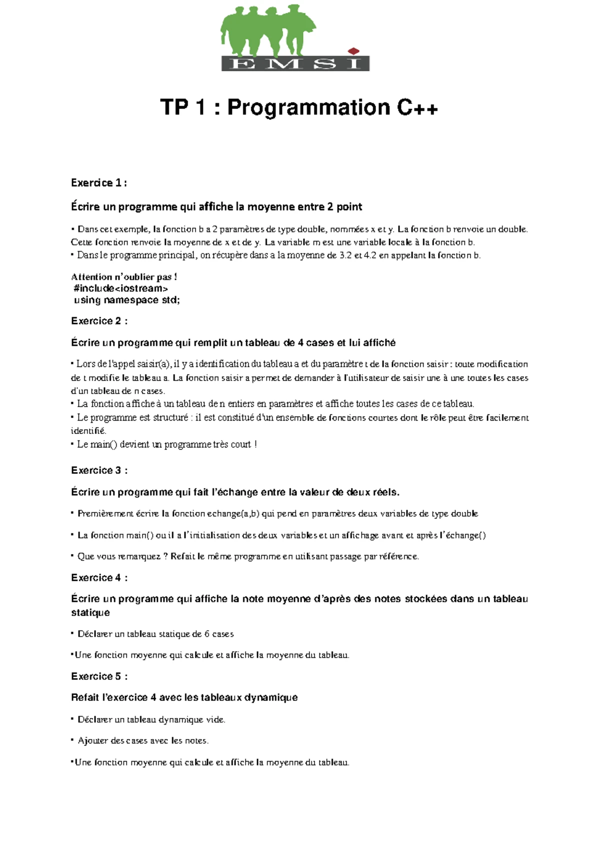 Révision PHP : Exercices sur Tab. Associatifs & Formulaires 1 - Studocu