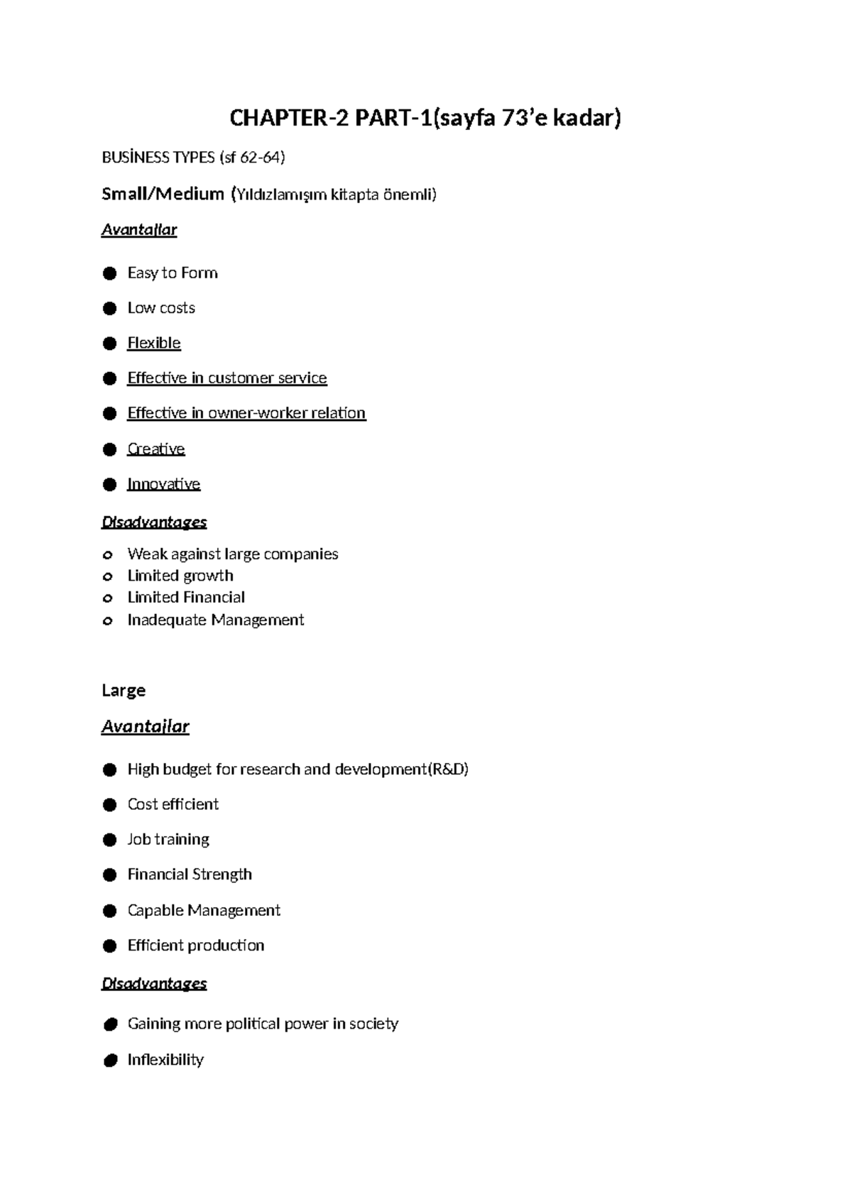 Intro to Business Chapter 2 Summary (Part-1) - Business Types ...