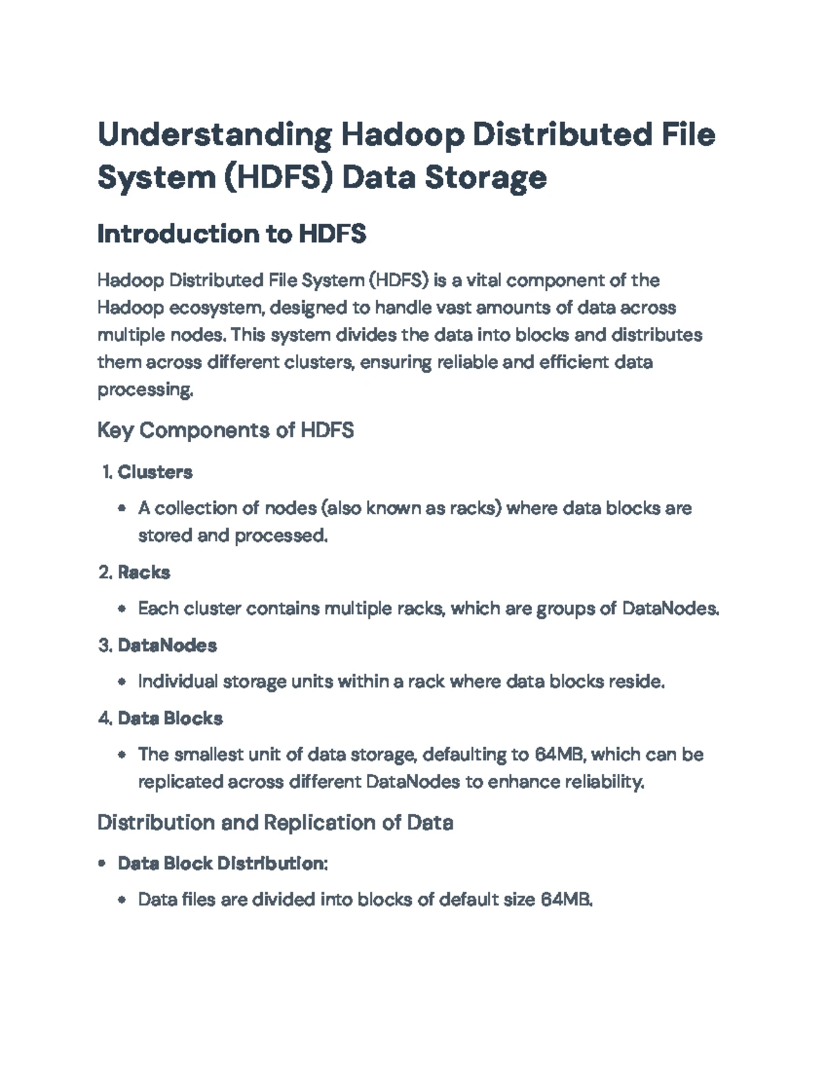 Comprehensive Guide to Hadoop Distributed File System (HDFS) - In-depth ...