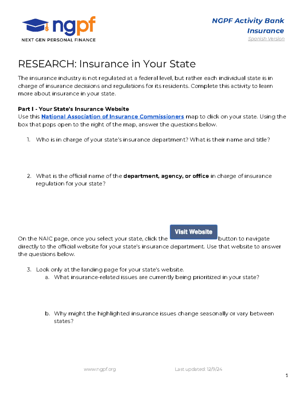 Researching State Insurance Regulations: A Comprehensive Guide - Studocu