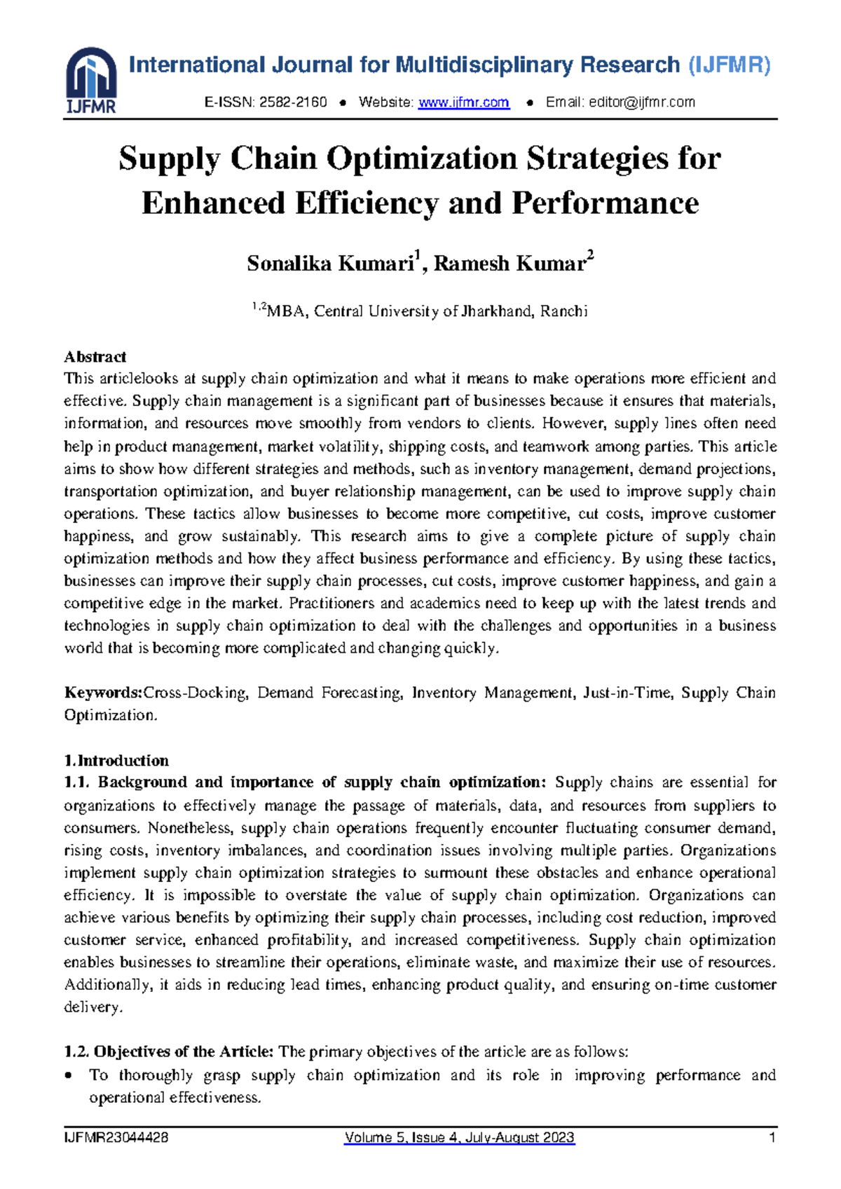 Supply Chain Optimization Strategies: Enhancing Efficiency ...