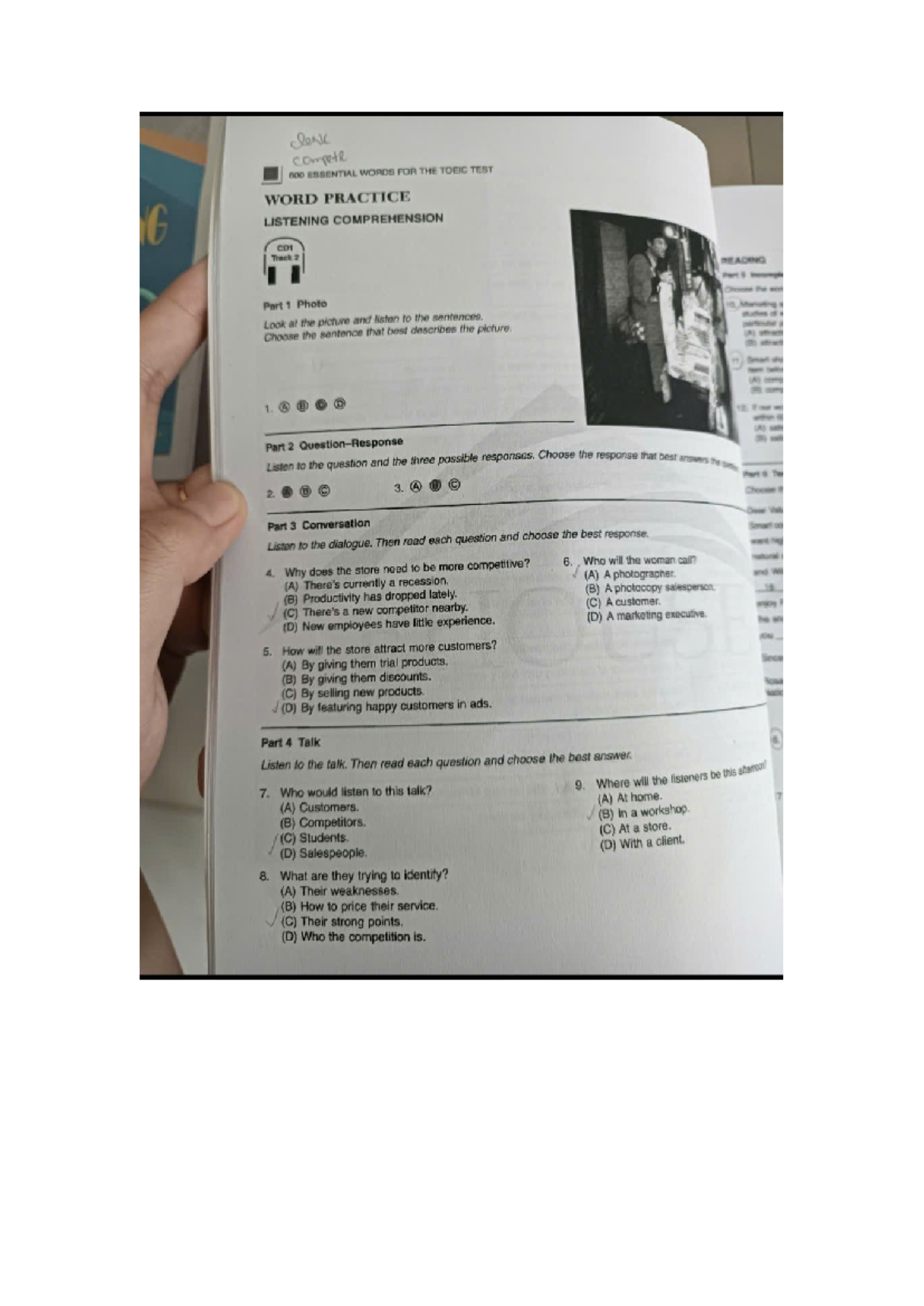 HW2 - Essential TOEIC Listening Comprehension Practice and Exercises ...
