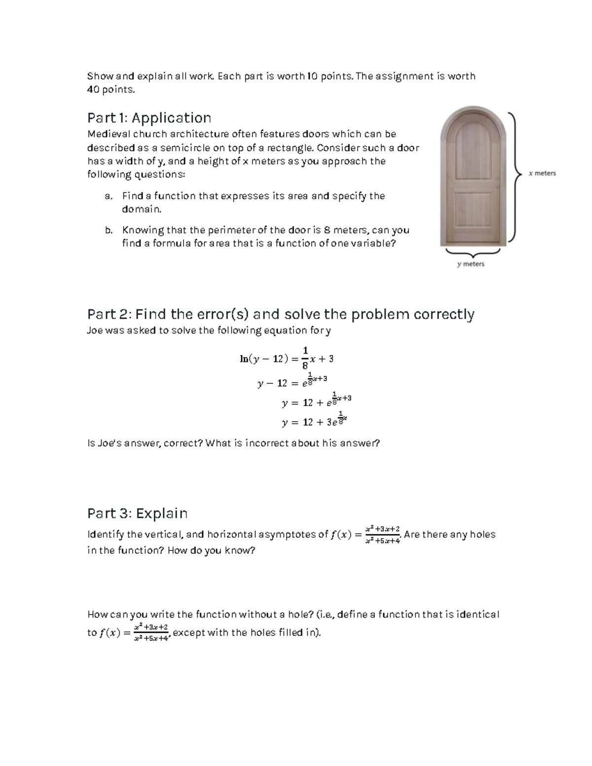 DBA1 - Notes for Psychology - Show and explain all work. Each part is ...