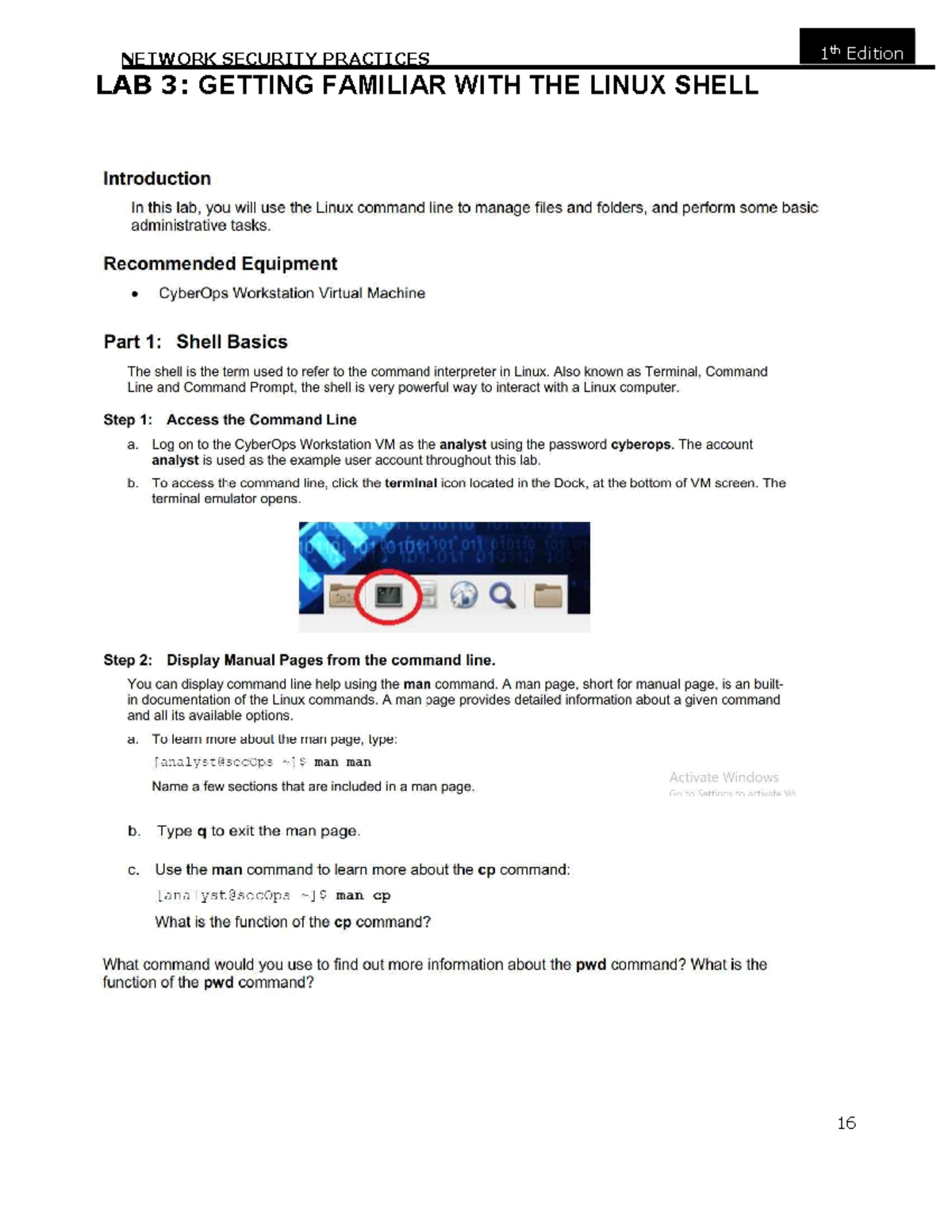 ANM Lab03-04: Intro to Linux Shell & Wireshark Practices - Studocu