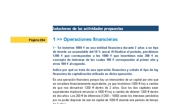 Soluciones a Actividades de Conta Op Financieras - Curso 2023 - Studocu