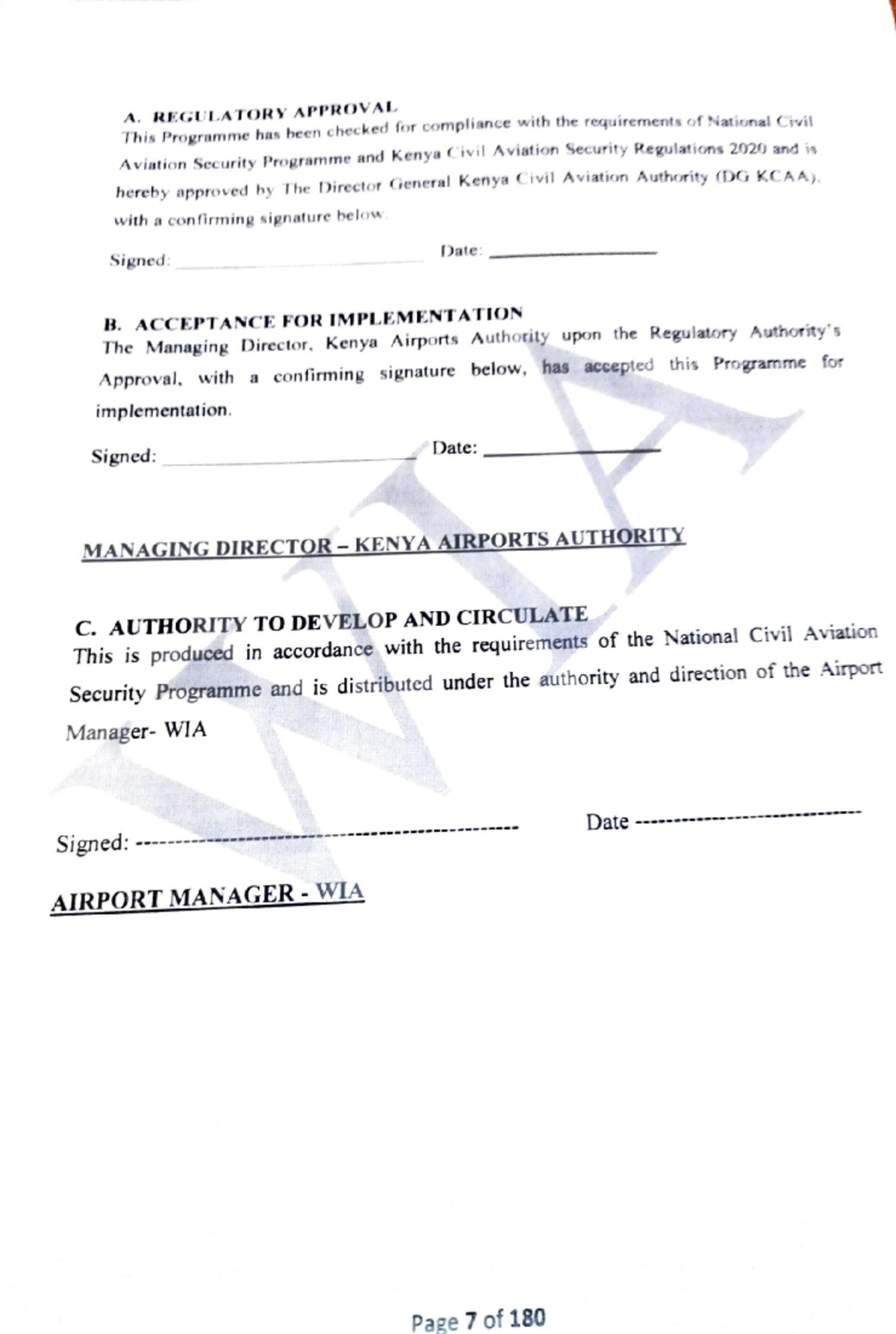 Regulatory Approval & Implementation - KCAA Compliance Lecture Notes ...