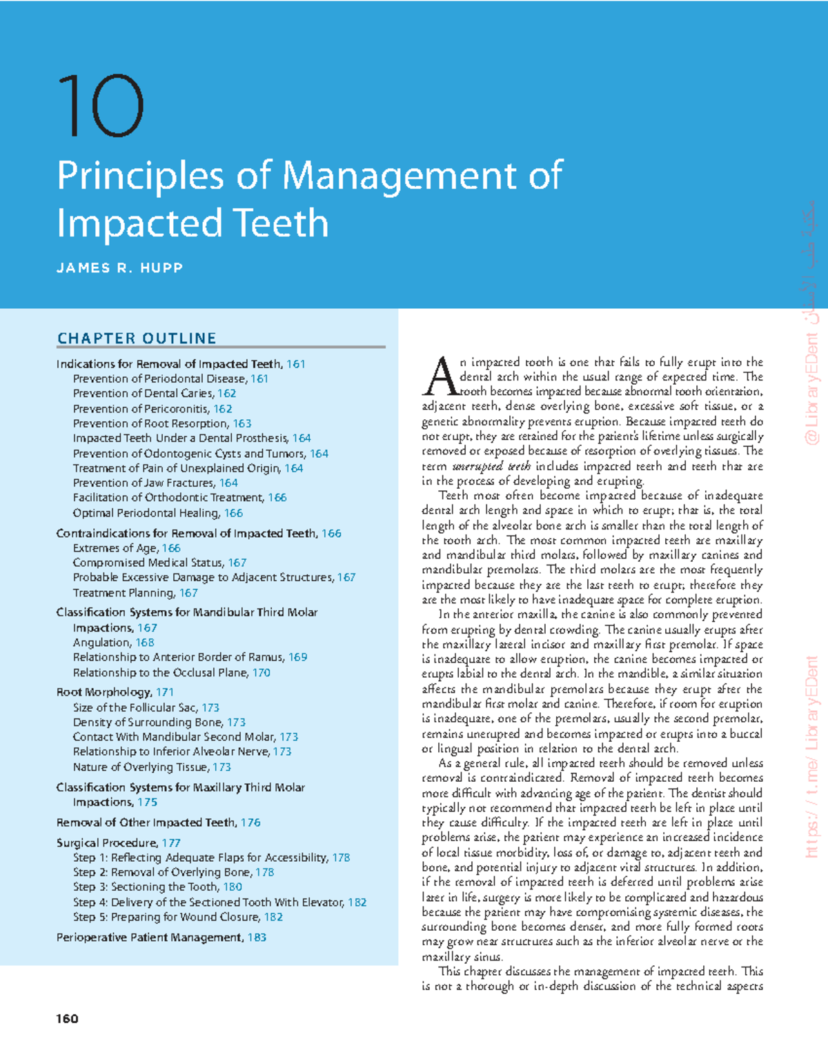 Principles of Management of Impacted Teeth (Chapter 10) - Studocu
