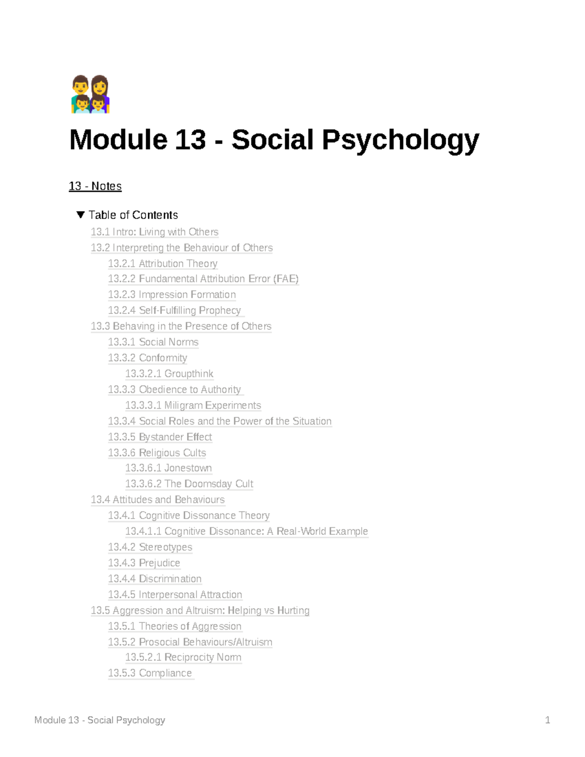 Module 13 - Social Psychology: Key Concepts and Theories - Studocu