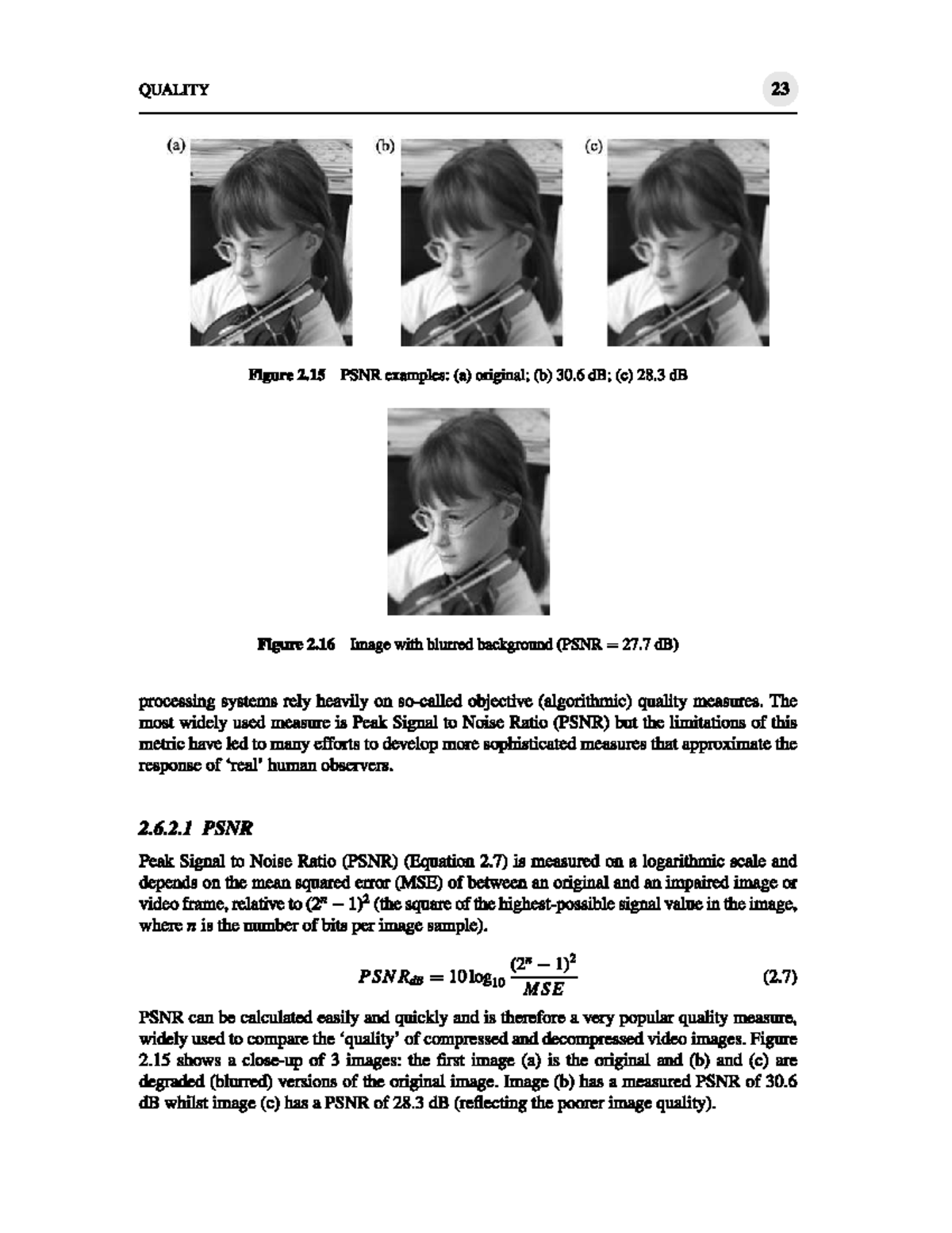 QUALITY 23: PSNR Analysis and Image Quality Metrics - Studocu