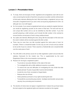 After Completion in land law - After Completion 311 C H A P T E R 3 1 ...