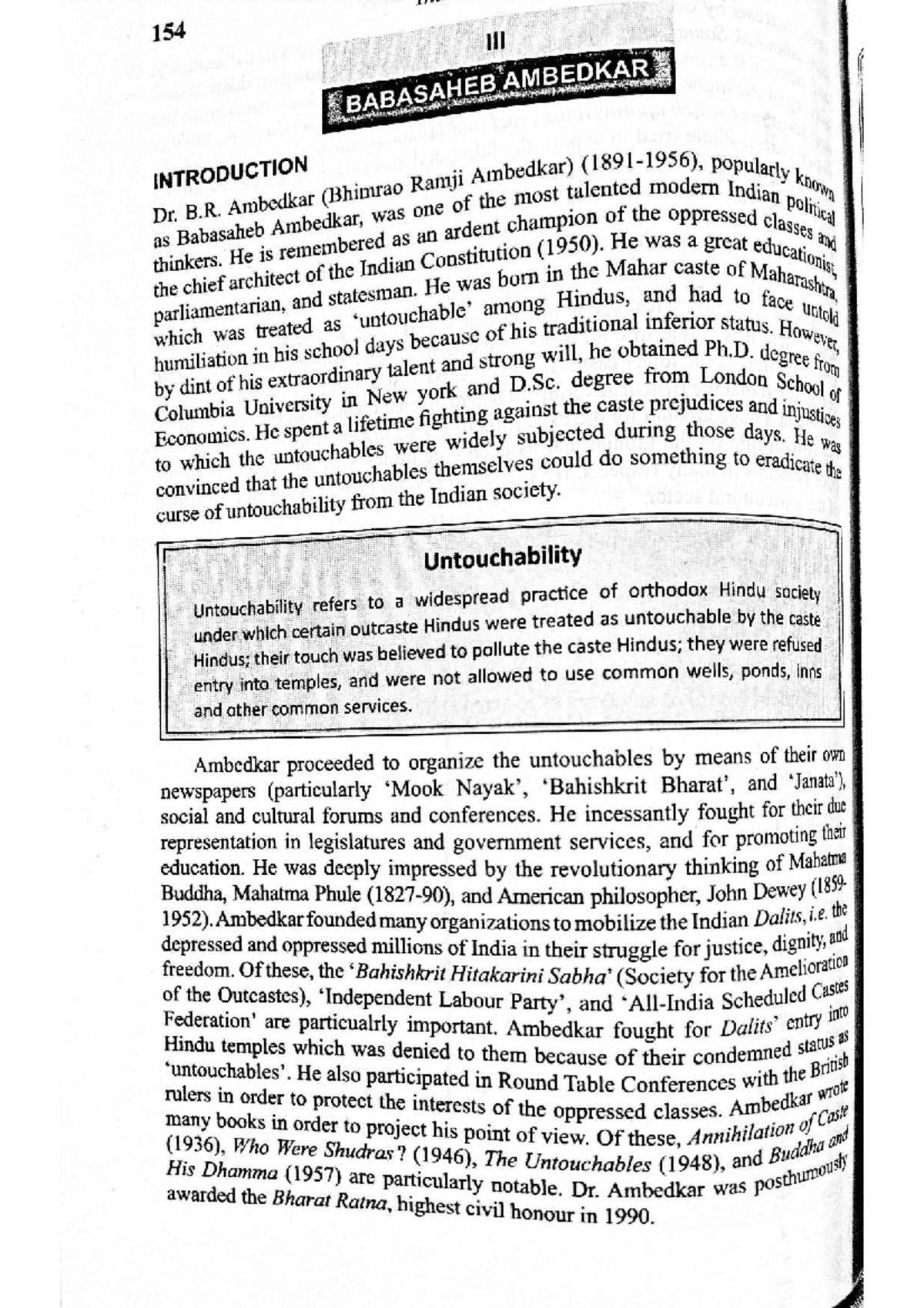 B.R. Ambedkar: Champion of Social Justice and Equality (154) - Studocu