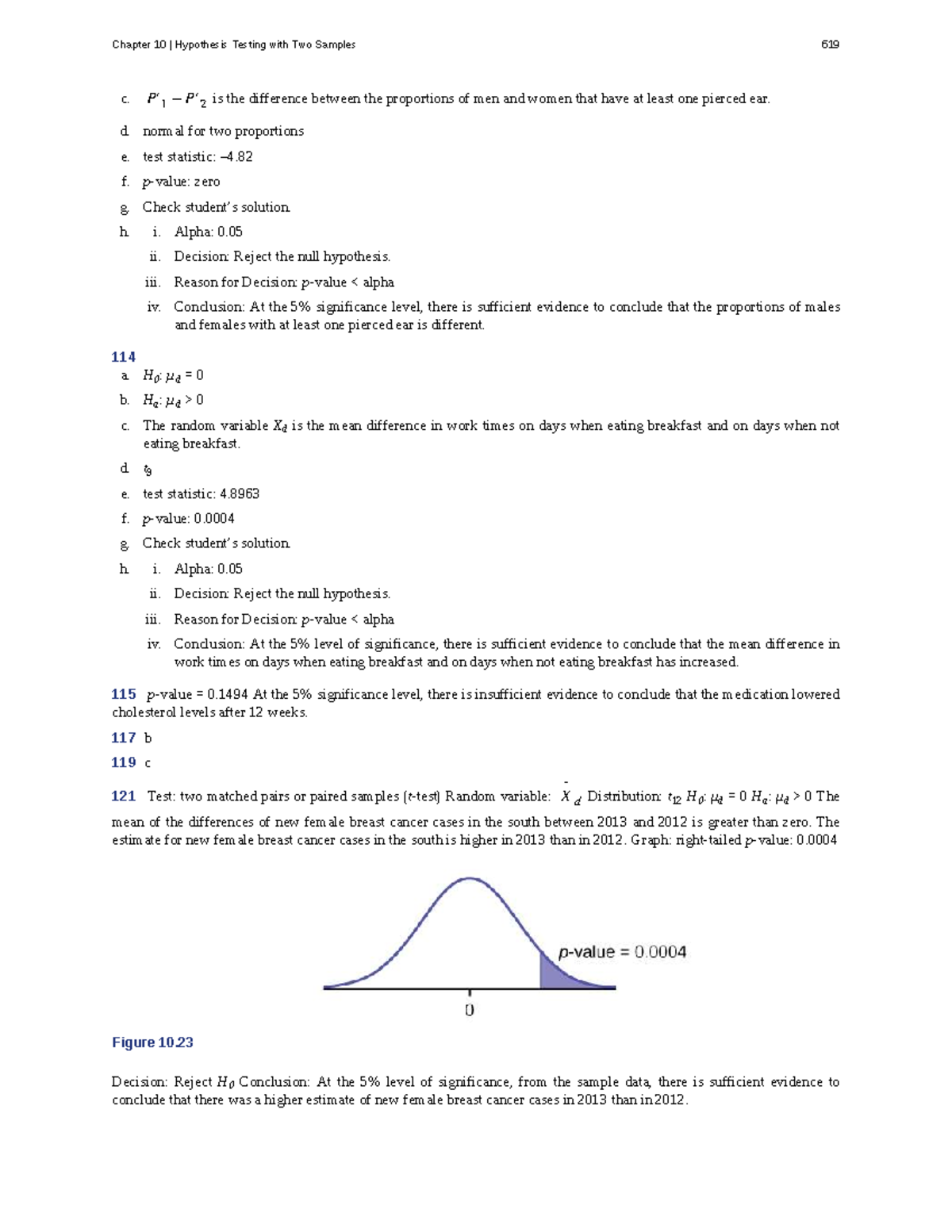 Chapter 10: Hypothesis Testing with Two Samples - Introductory ...