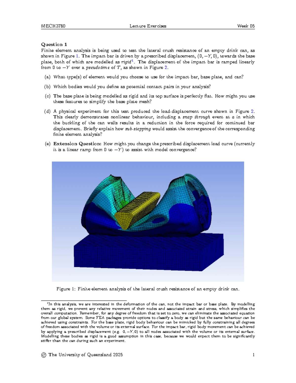 MECH3780 - 2024 Sample CFD Exam Solutions & Governing Equations ...
