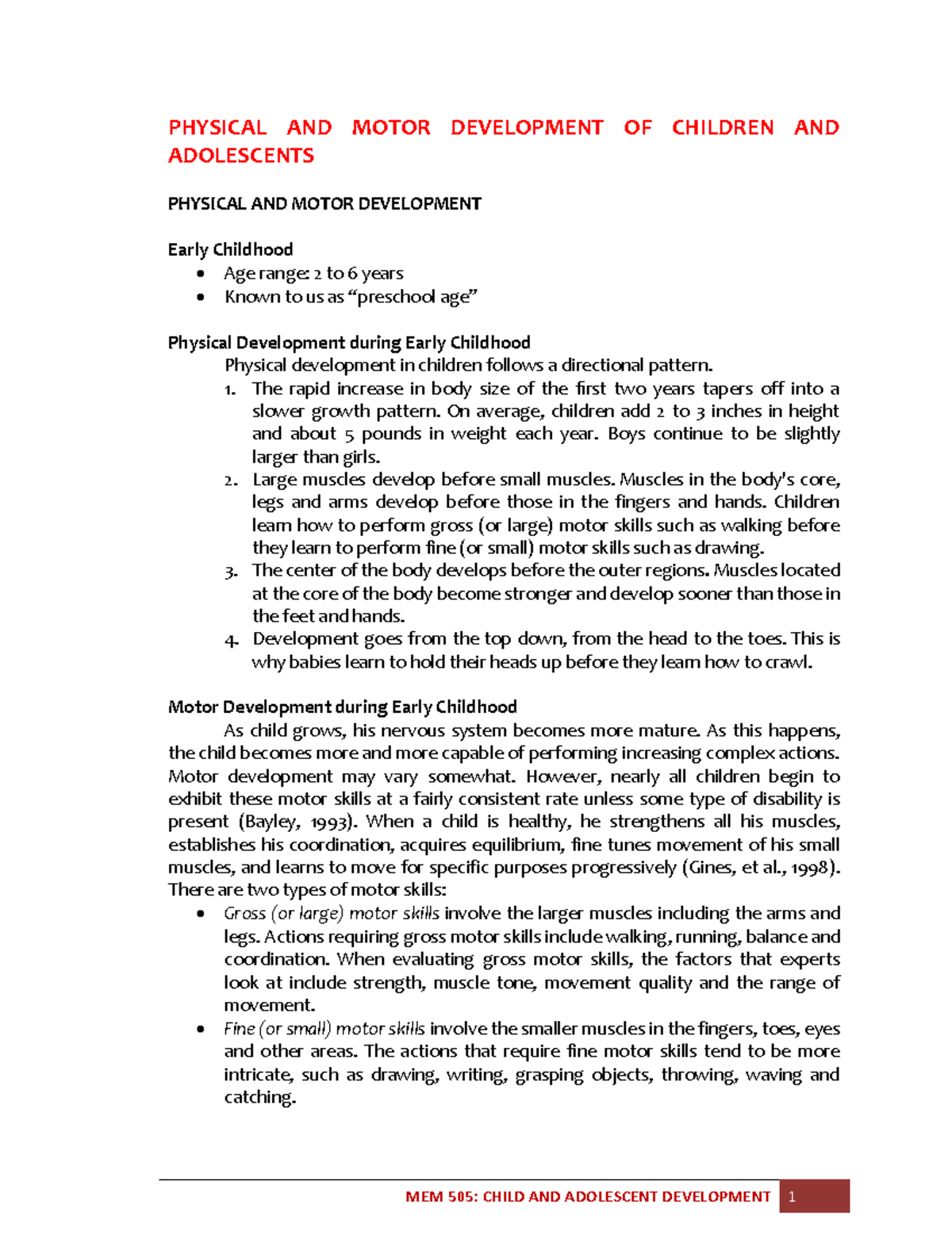 MOTOR DEVELOPMENT IN PHYSICAL EDUCATION PDF visual data 5