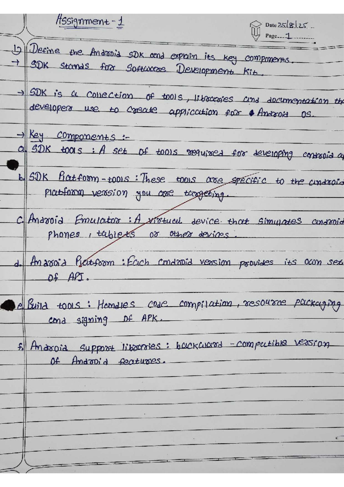 MAD Assignment-1: Overview of Android SDK and Key Features - Studocu